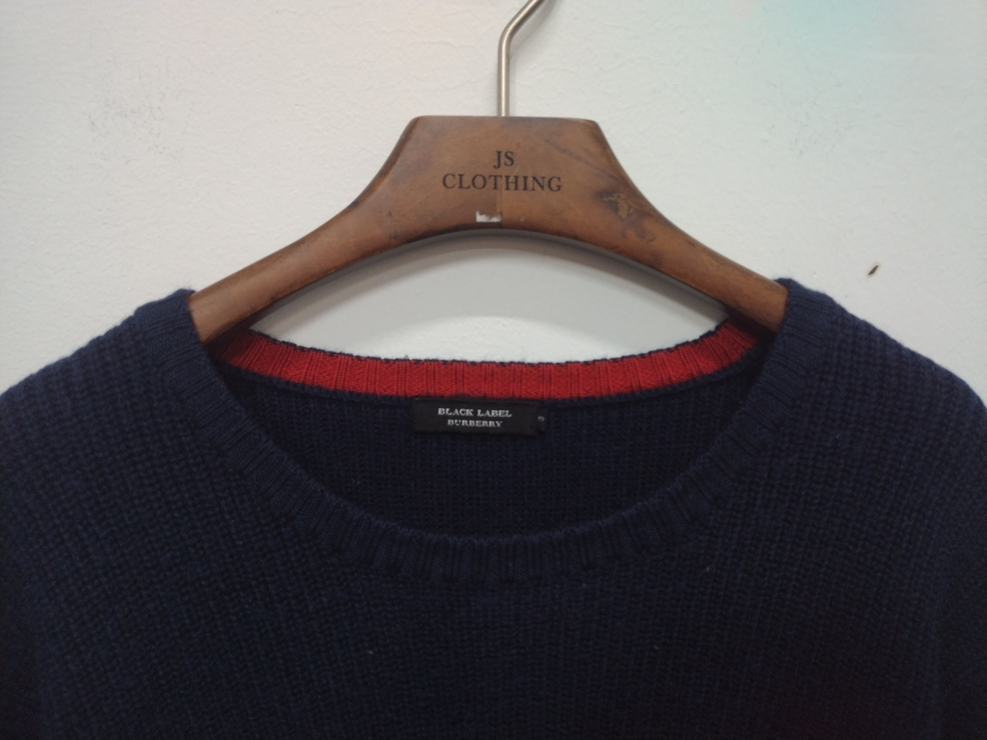 Aran Isles Knitwear × Burberry Vtg Burberry Black Label Knitwear Rare Double Line Size US M / EU 48-50 / 2 - 6 Thumbnail