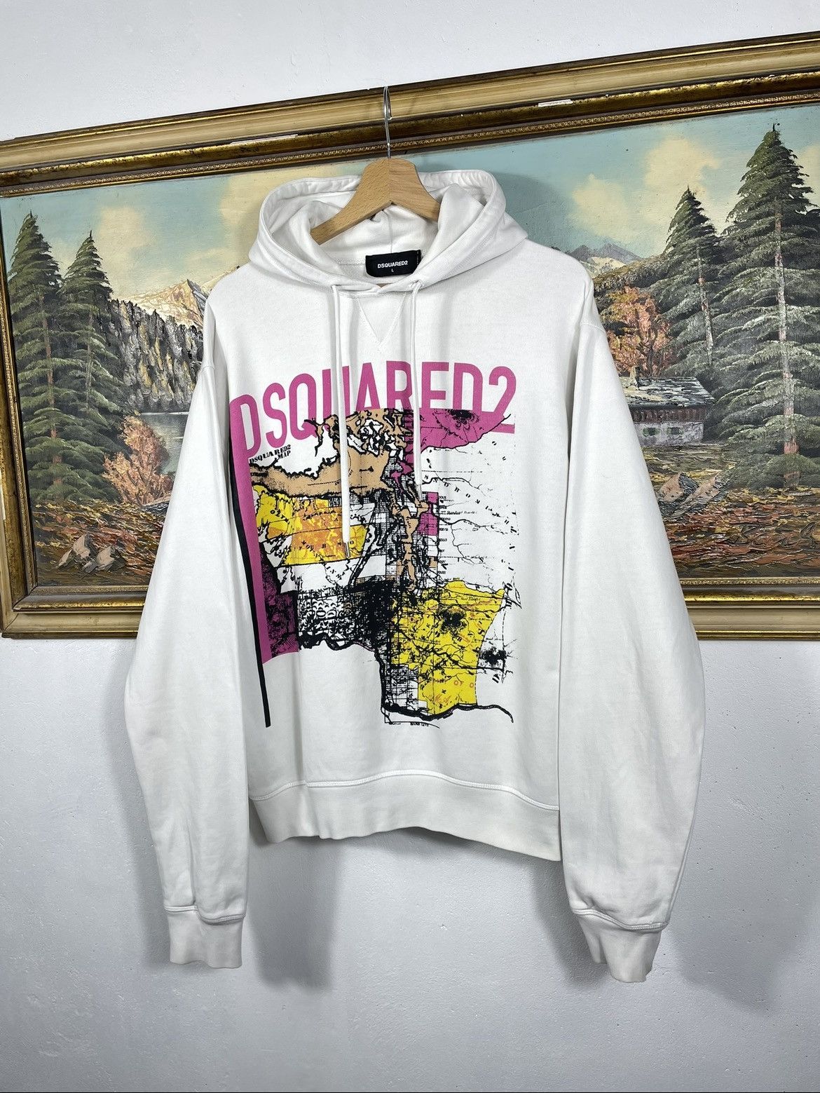 Designer × Dsquared2 Dsquared2 DSQ2 Hoodie Sweatshirt Luxury Designer Baggy Boxy Size L / US 10 / IT 46 - 2 Thumbnail