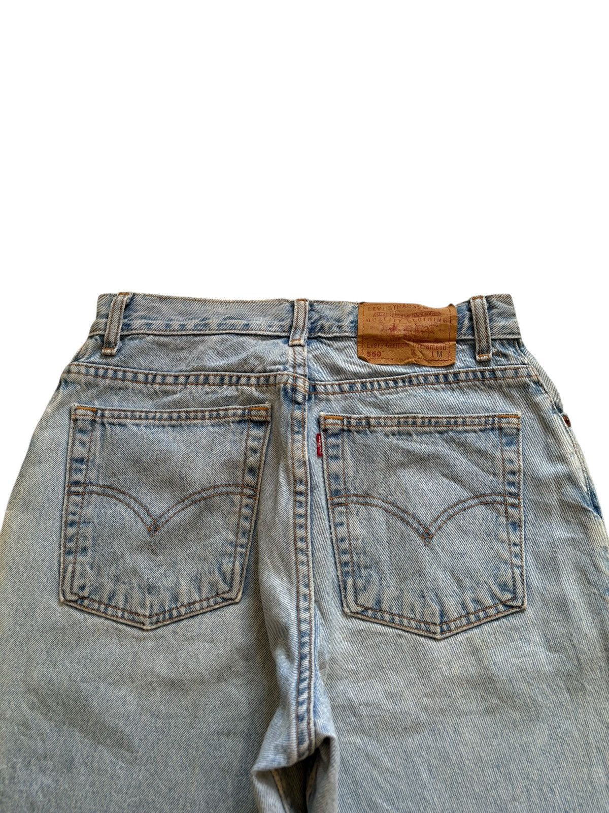 Levi's × Levi's Vintage Clothing Vintage 90s Levis 550 Mud Wash Distressed Short Jeans Size US 27 - 10 Thumbnail