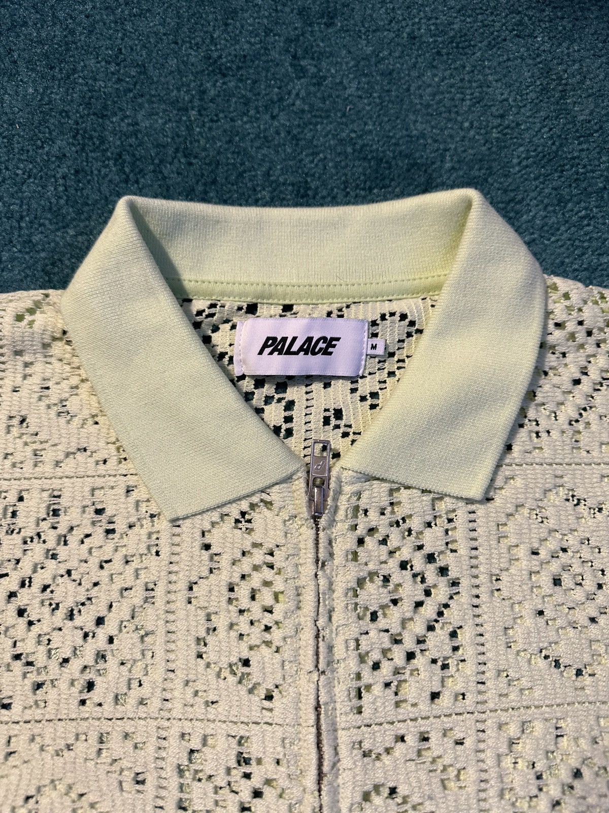 Palace Palace Crochet Zip Long Sleeve Polo Size US M / EU 48-50 / 2 - 3 Thumbnail