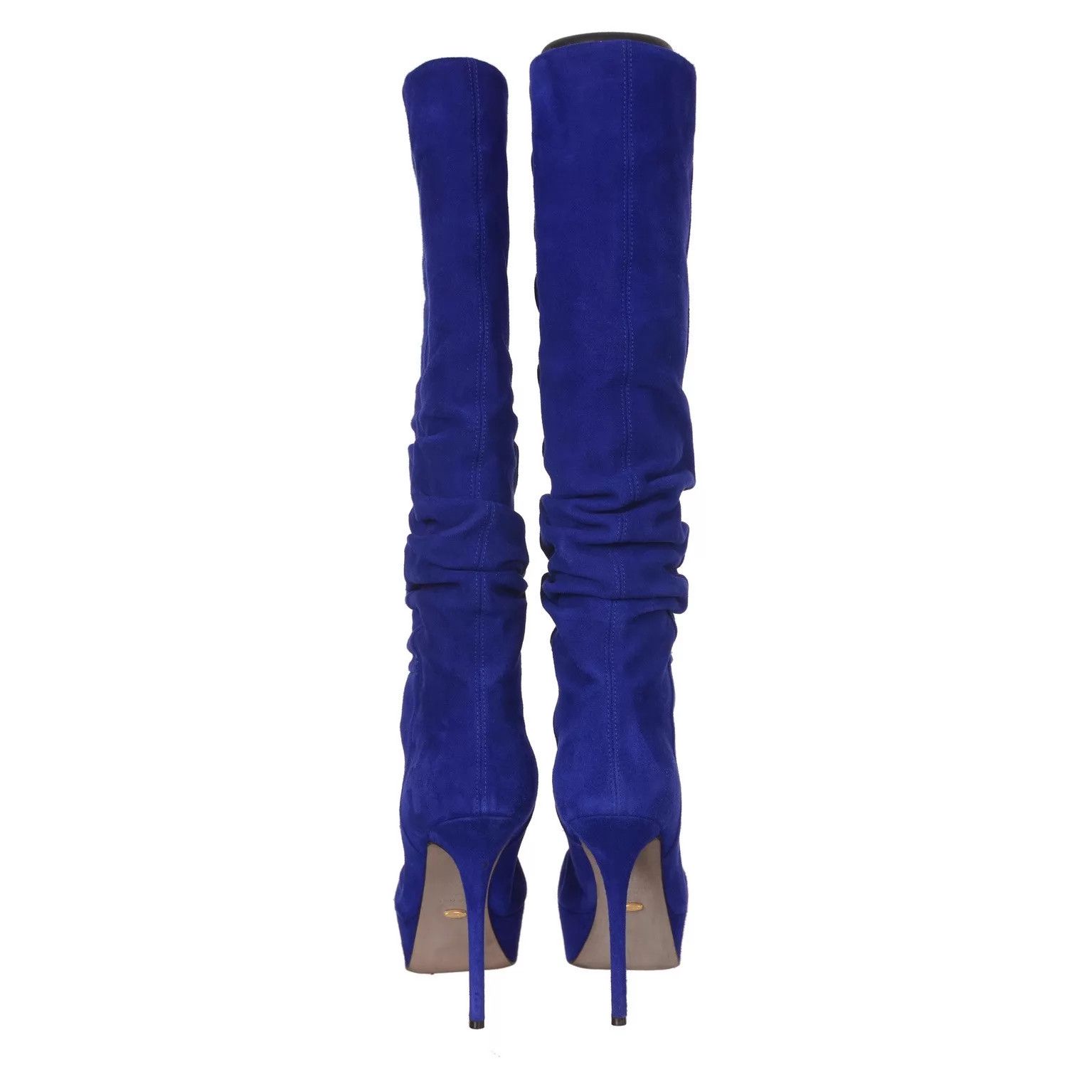 Sergio Rossi Sergio Rossi Royal Blue Suede Boots 37.5 Size US 7 / IT 37 - 2 Thumbnail