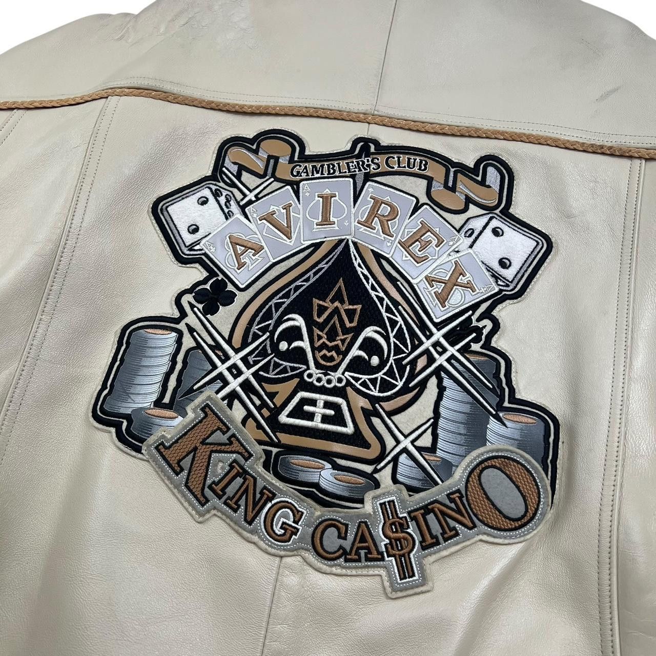 Avirex Vintage Avirex Gamblers Club King Casino Leather Jacket - XL Size US XL / EU 56 / 4 - 4 Thumbnail