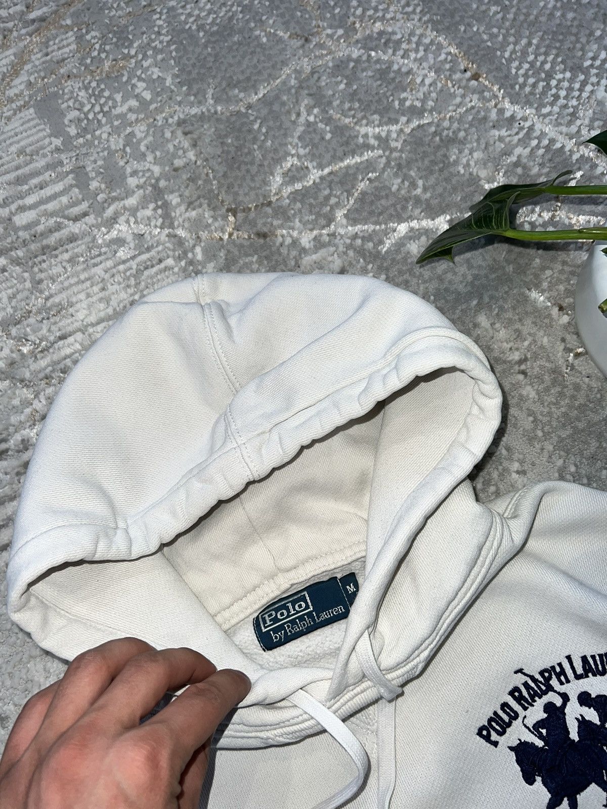 Polo Ralph Lauren × Vintage POLO RALPH LAUREN VINTAGE 90S BIG LOGO HOODIE Y2K SWEATSHIRT Size US M / EU 48-50 / 2 - 5 Thumbnail