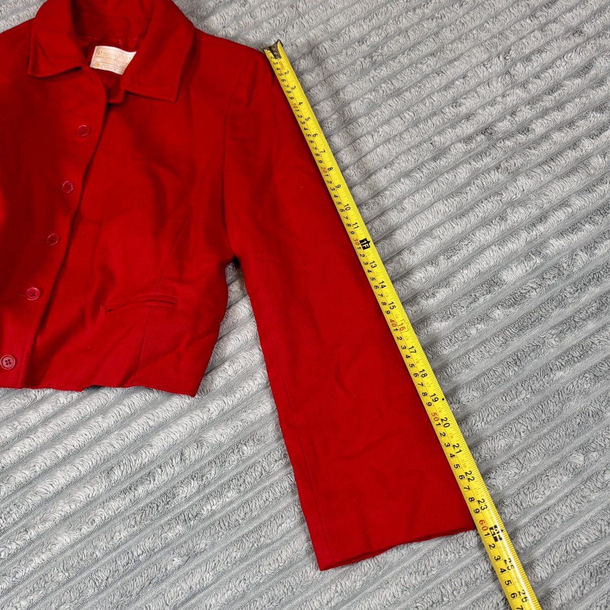 Pendleton VTG Pendleton Classic Red Blazer Jacket 100% Virgin Wool USA Size ONE SIZE - 9 Thumbnail