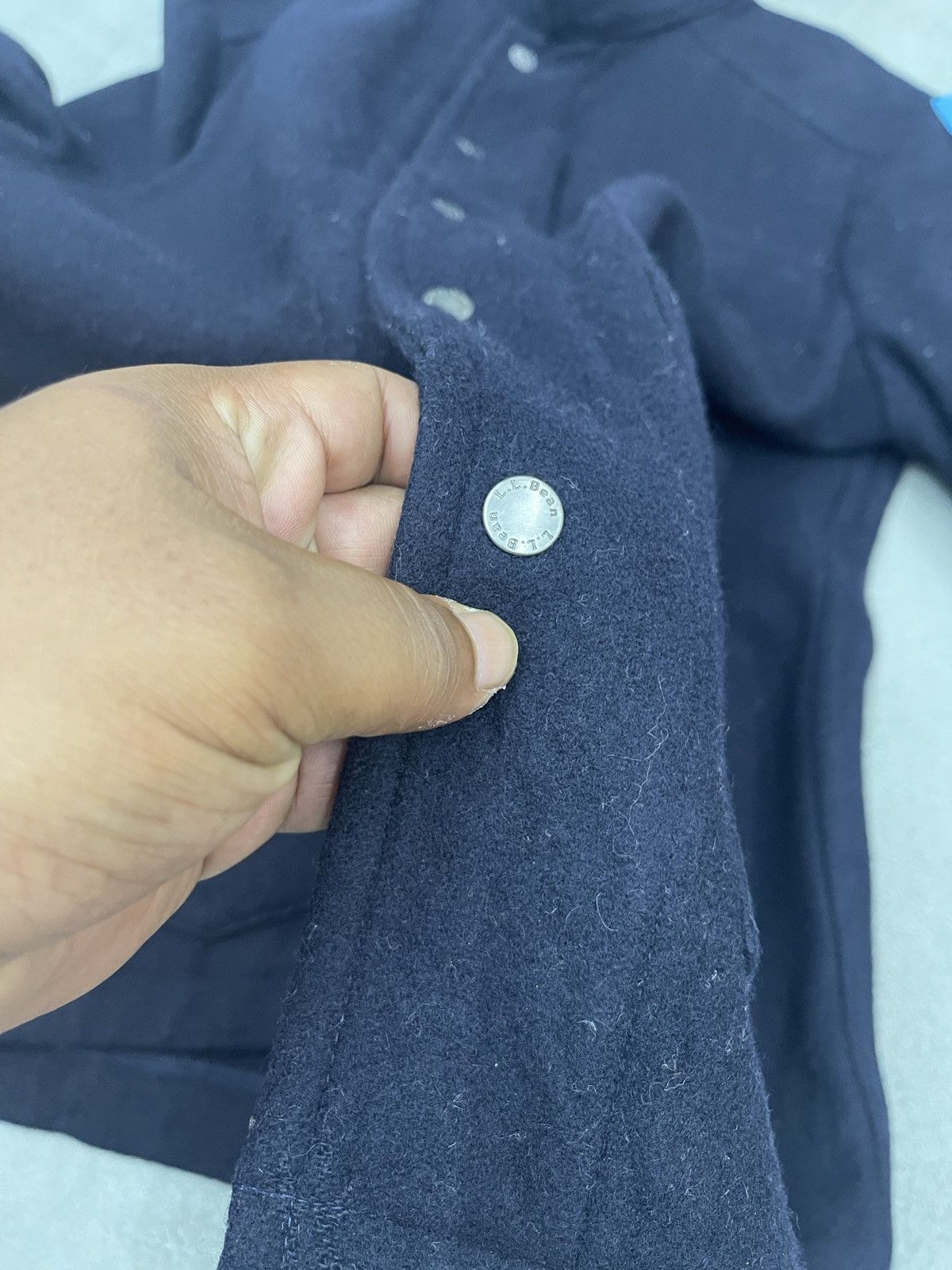 L.L. Bean × Vintage ARCHIVE💥VTG L.L. BEAN WOOL BUTTON JACKET FABRIC BY BELLANDI Size US M / EU 48-50 / 2 - 8 Thumbnail