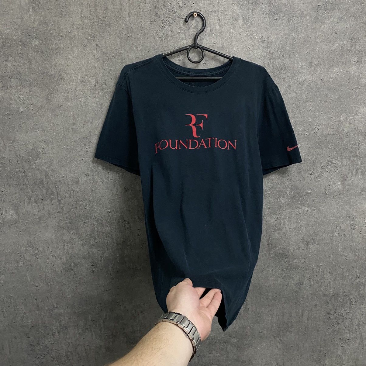 Nike Vintage Nike Roger Federer T-Shirt Big Logo Tee Y2K Size US L / EU 52-54 / 3 - 2 Thumbnail