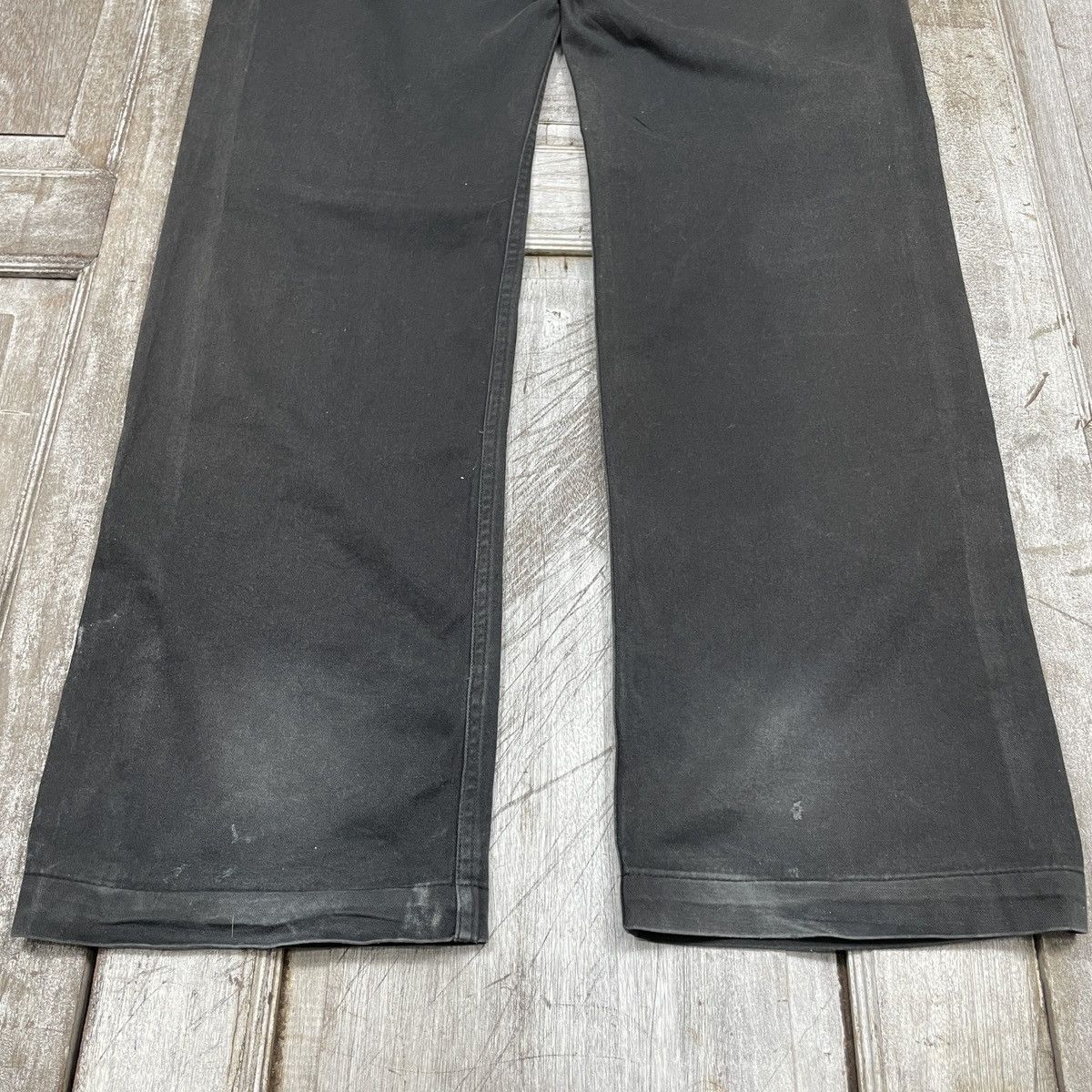 14th Addiction × Japanese Brand × Vintage Vintage CDS Black Sense Embroidery Faded Baggy Pant Size US 34 / EU 50 - 6 Thumbnail