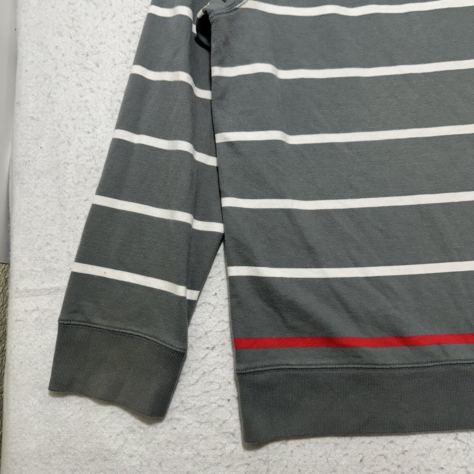 Lands' End The Outfitters Lands' End XL Sweater Gray Striped Pullover Size US XL / EU 56 / 4 - 7 Thumbnail