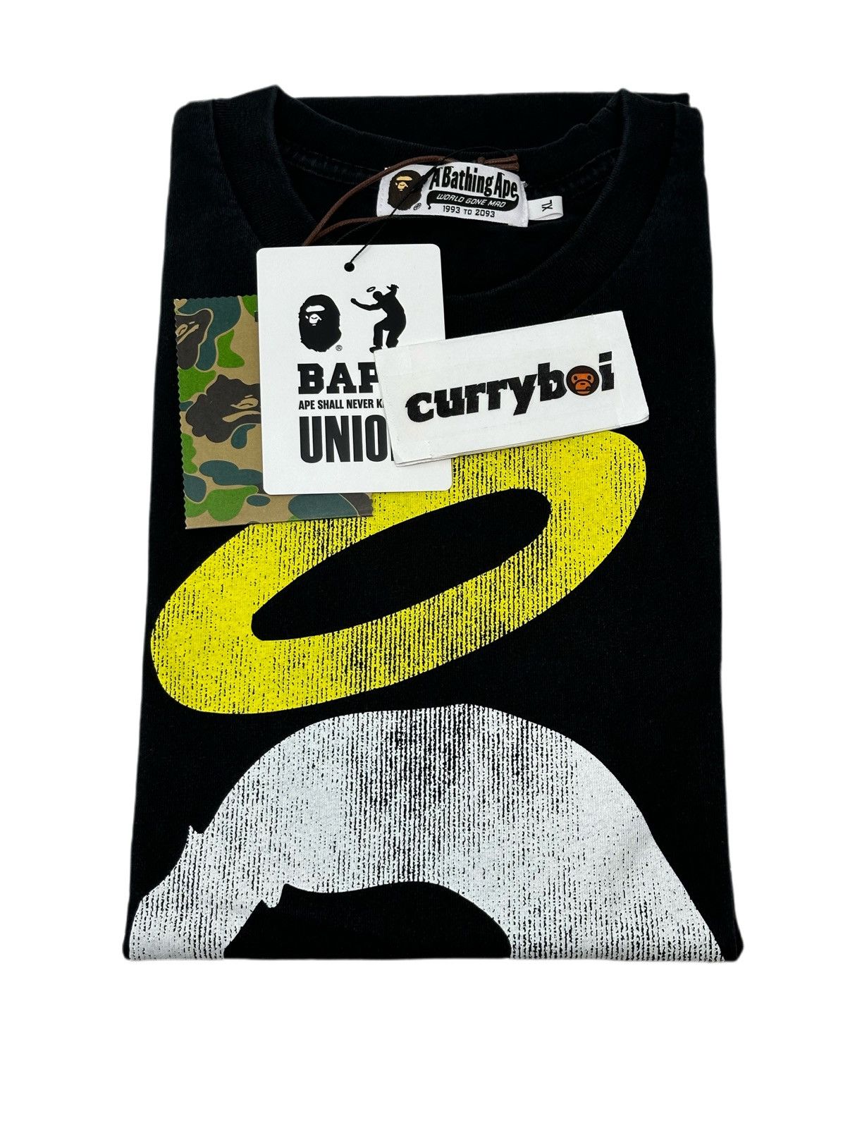 Bape × Union LA BAPE x Union Pigment Dyed Ape Head Tee Black Size US XL / EU 56 / 4 - 7 Thumbnail