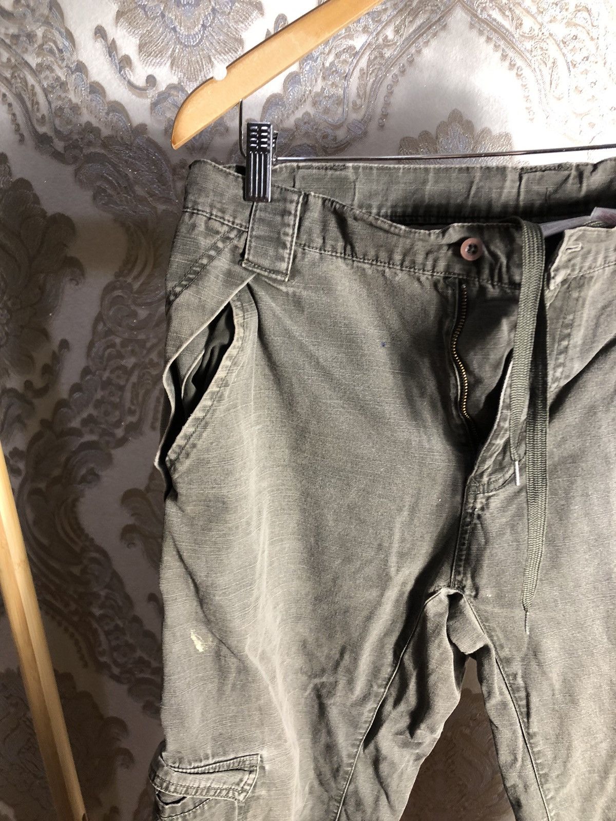 Nike × Vintage VERY RARE NIKE CARGO SWEATPANTS DENIM GORPCORE Y2K 90s DRILL Size US 32 / EU 48 - 4 Thumbnail