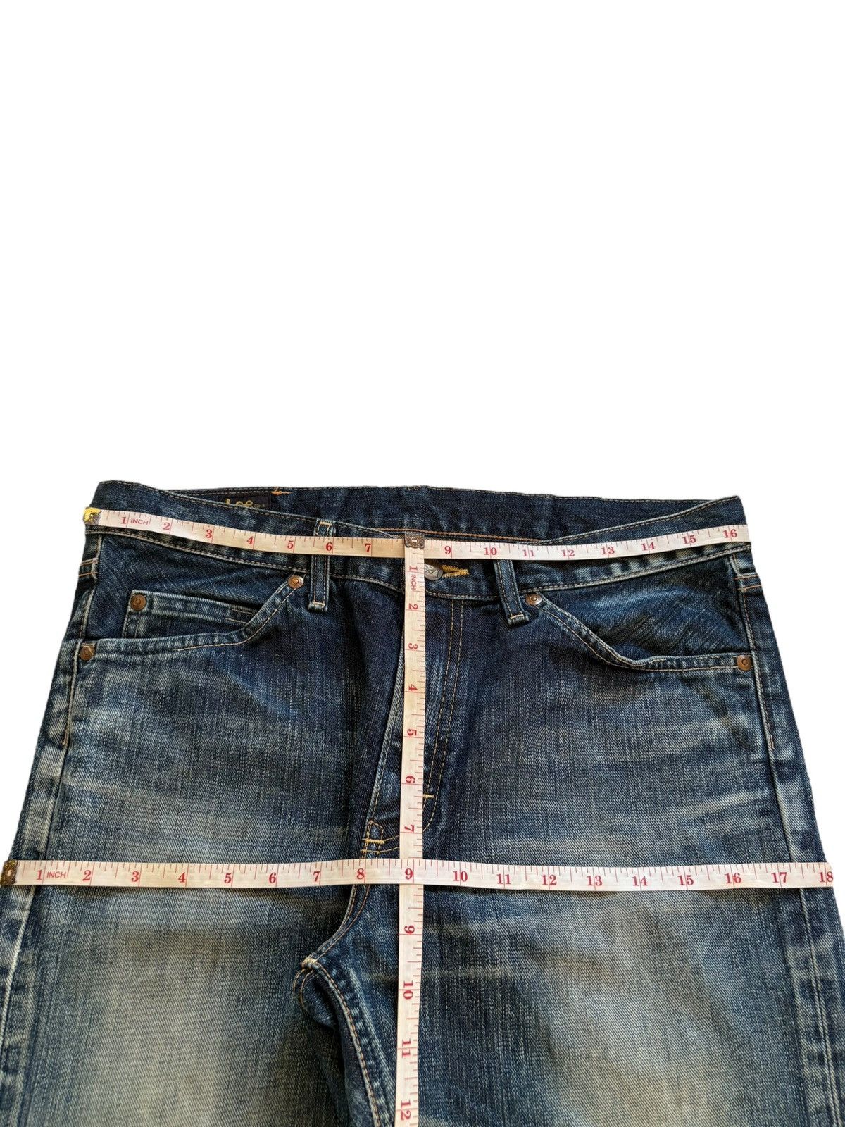 Japanese Brand × Lee Vintage Lee Rusty Mud Wash Distressed Bootcut Flare Jeans Size US 33 - 12 Thumbnail