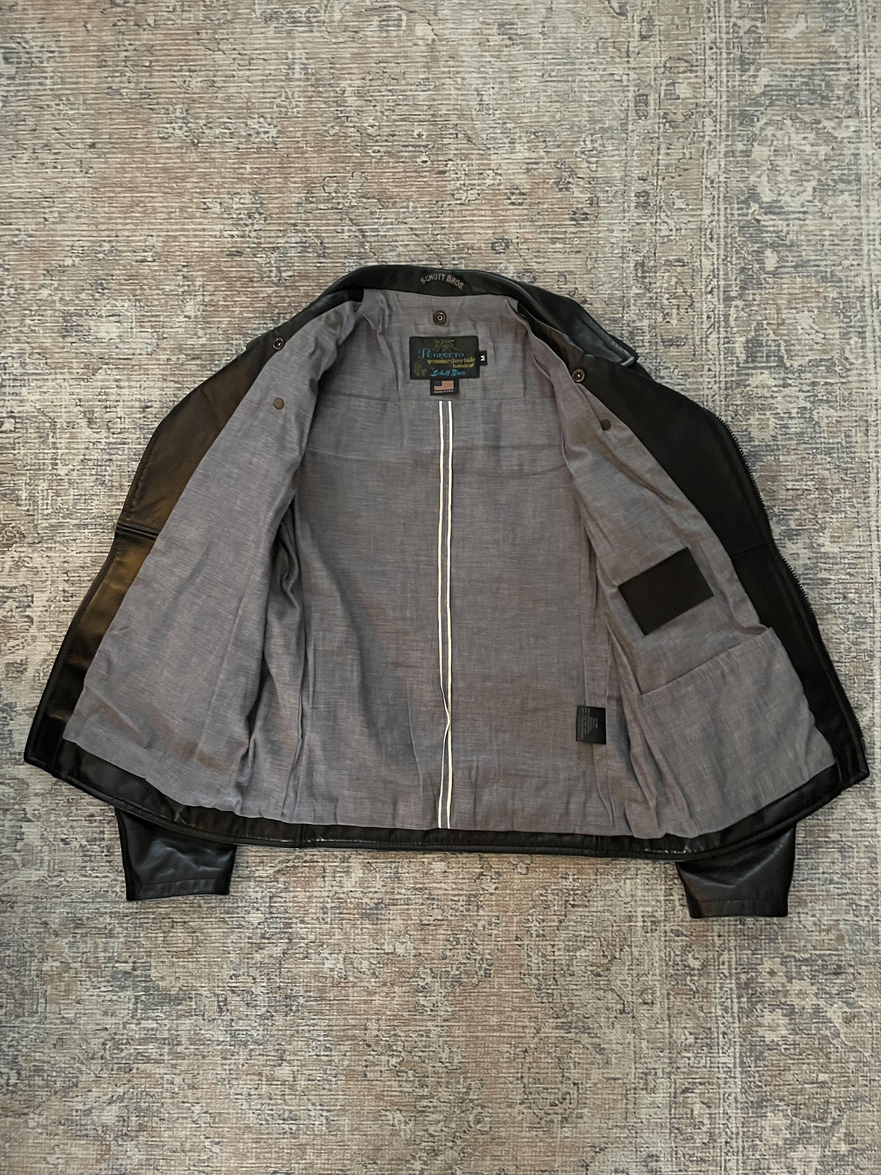 3sixteen × Schott Schott x 3sixteen Perfecto Leather Jacket Size US M / EU 48-50 / 2 - 4 Thumbnail