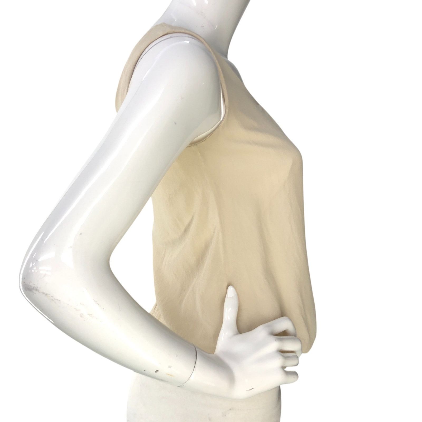 Akris Akris Sz 4 Top Silk Crepe Shell Tank Fully Lined Beige $795 Size S / US 4 / IT 40 - 9 Thumbnail