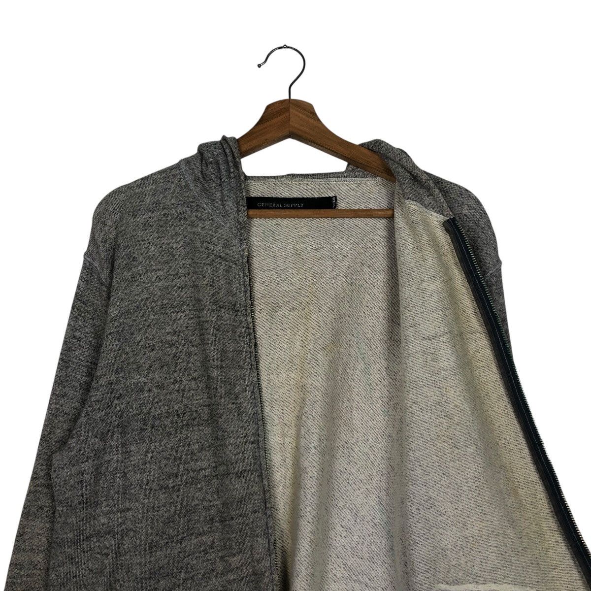 Japanese Brand General Supply Ships Issey Miyake Distressed Zipper Sweater Size US M / EU 48-50 / 2 - 14 Thumbnail
