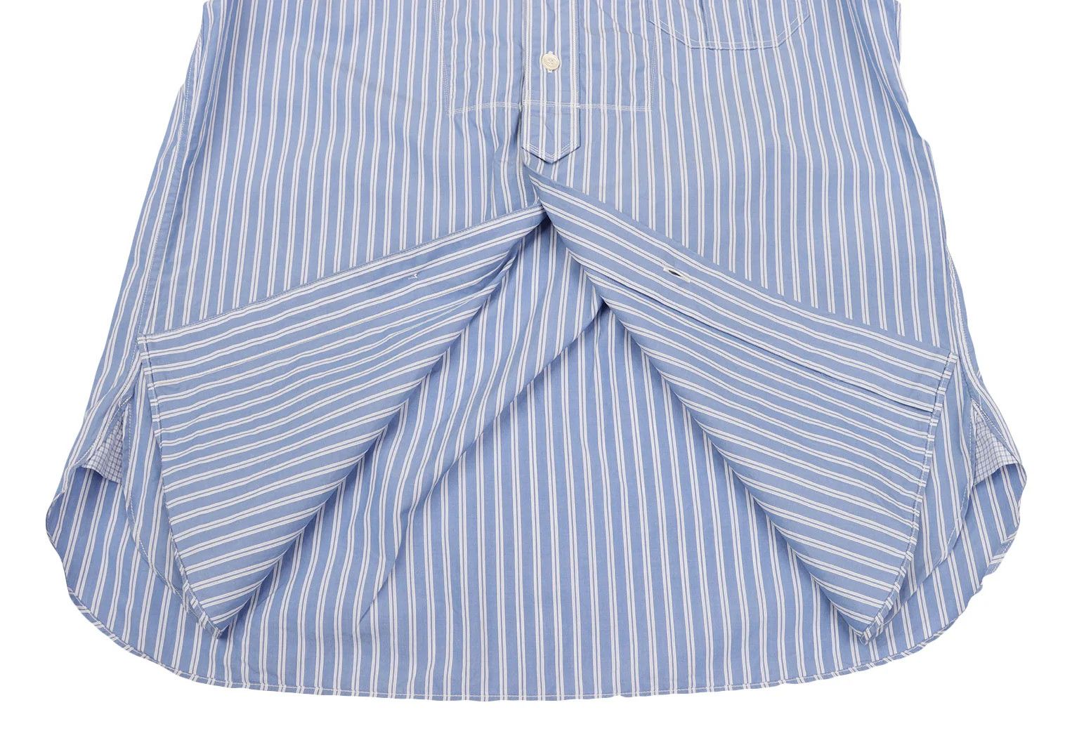 Junya Watanabe Elbow Patch Design Striped Long Sleeve Shirt in Blue Size US S / EU 44-46 / 1 - 10 Thumbnail