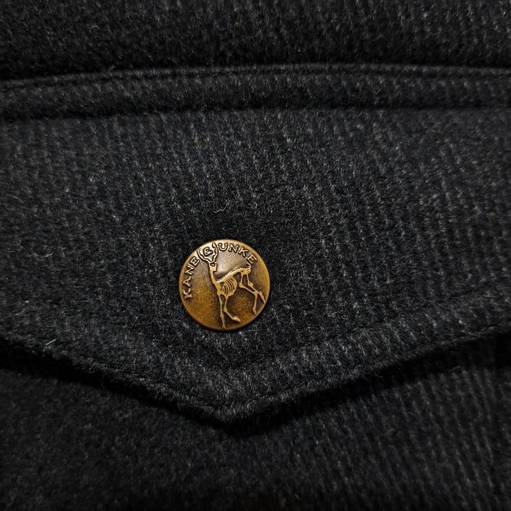 Kane & Unke Kane & Unke Quilted Puffer Mens Preppy Wool Vest Snap Button Large Dark Navy Size US L / EU 52-54 / 3 - 13 Thumbnail