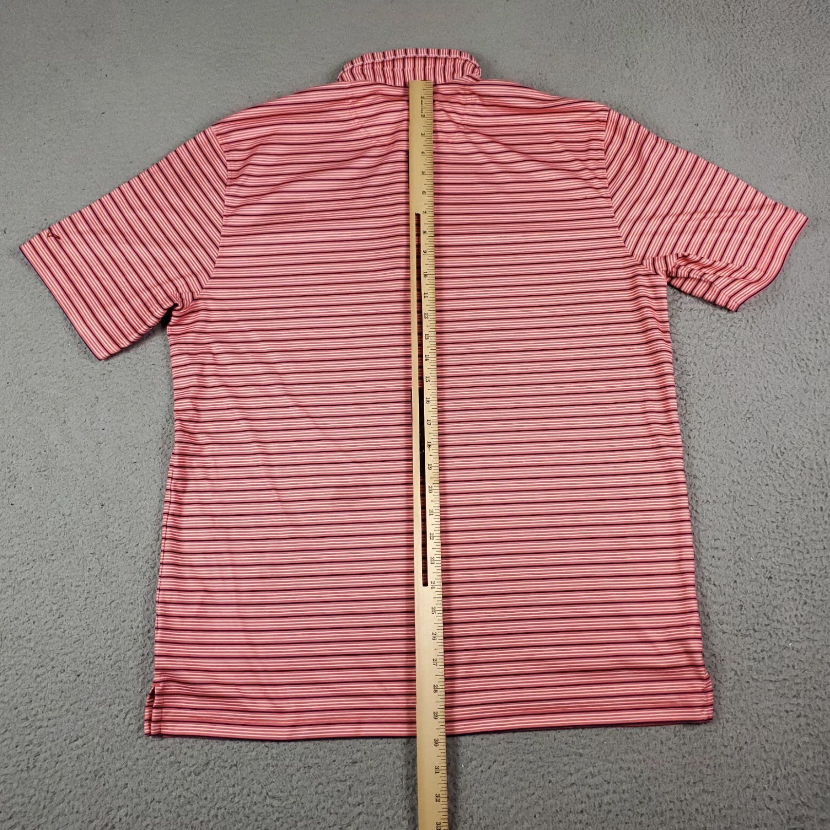 Vintage Greg Norman Polo Shirt Mens L Pink Striped Shark Golf Short Sleeve Polo Shirt Vintage? No. Size US L / EU 52-54 / 3 - 5 Thumbnail