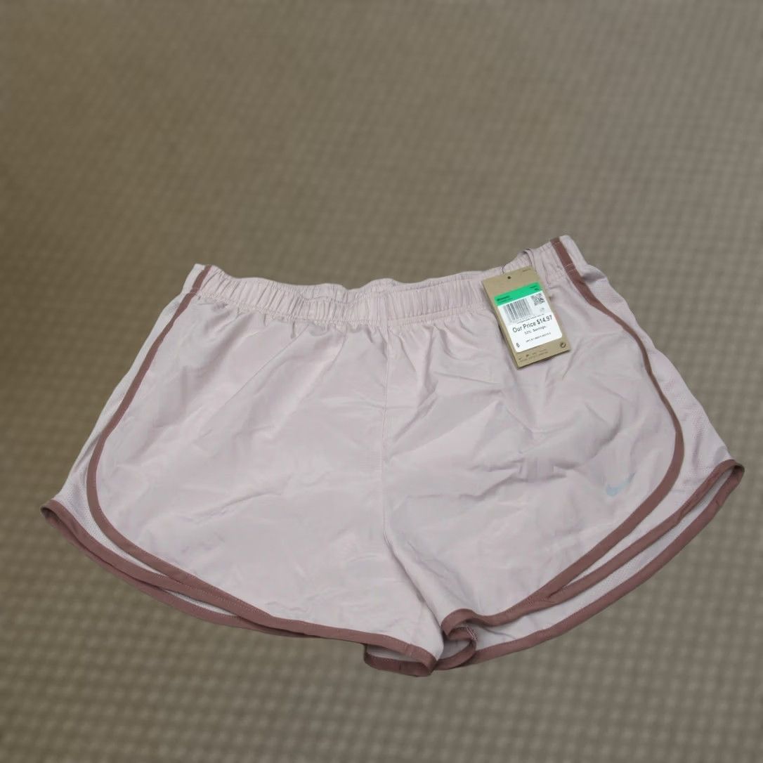 Nike Nike Shorts Womens XL Pink Dri-FIT Tempo Brief-Lined Running Active Size 40" / US 18 - 1 Thumbnail