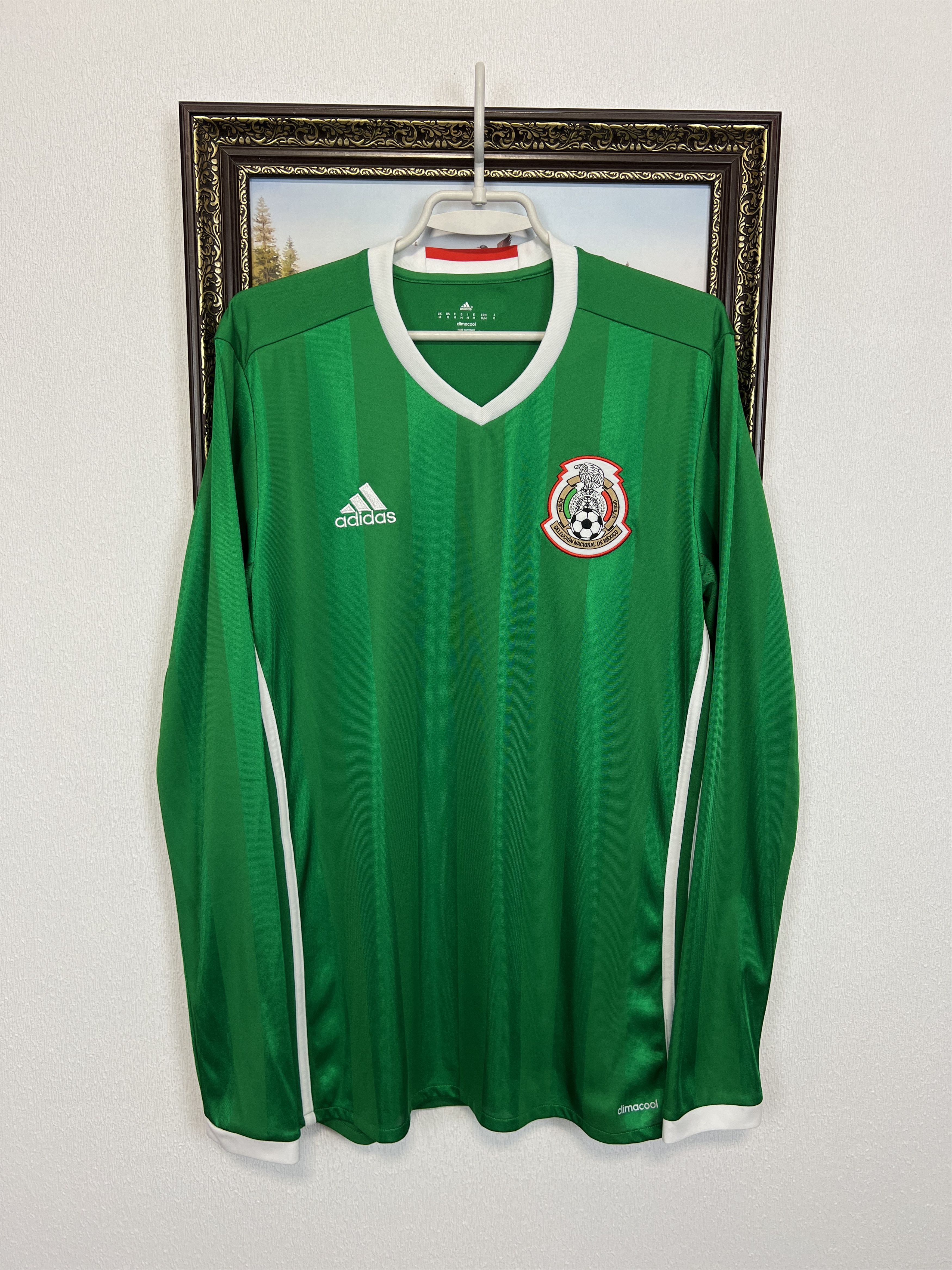 Adidas Mexico Home football shirt Soccer Long Sleeve Jersey Trikot Size US M / EU 48-50 / 2 - 1 Thumbnail