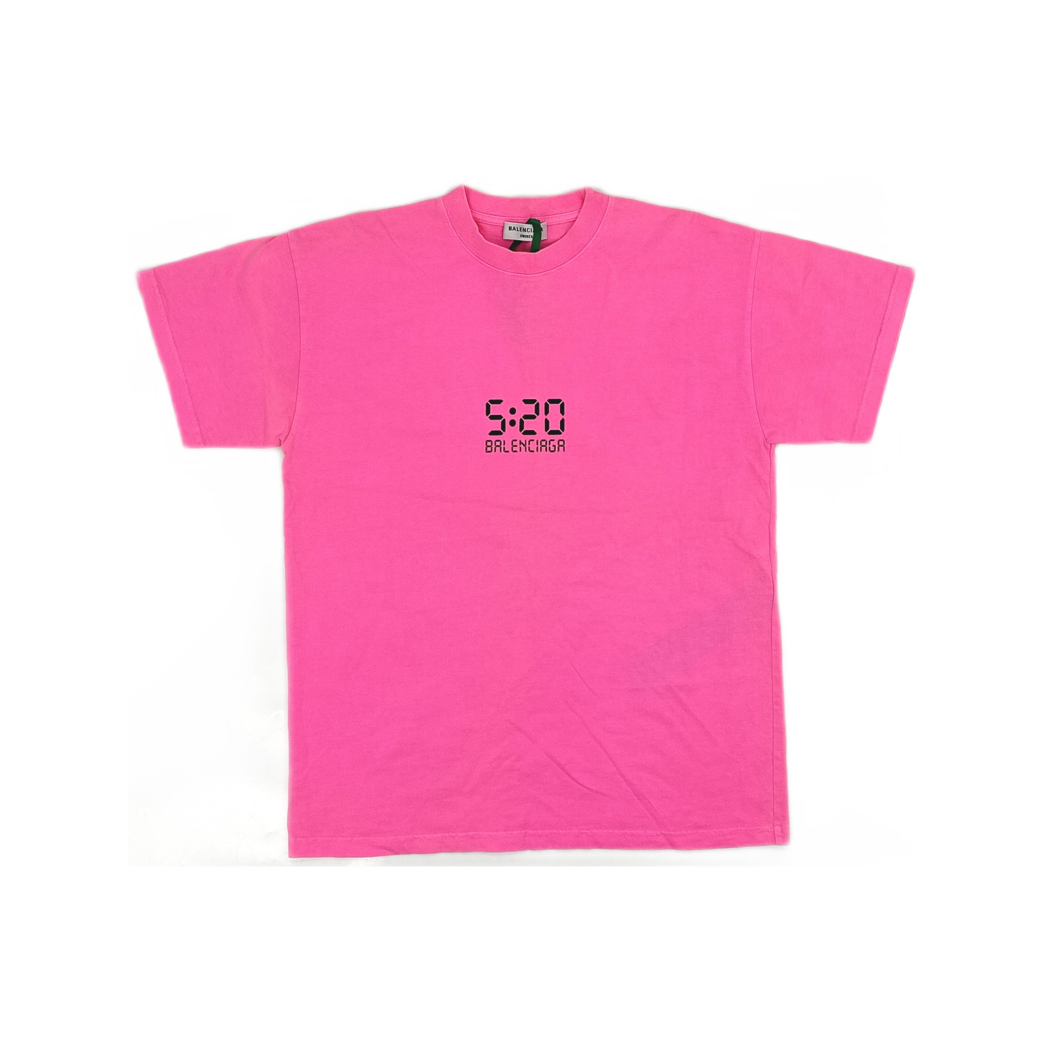Balenciaga Balenciaga 5:20 Graphic T-Shirt Pink Size S Size S / US 4 / IT 40 - 1 Thumbnail