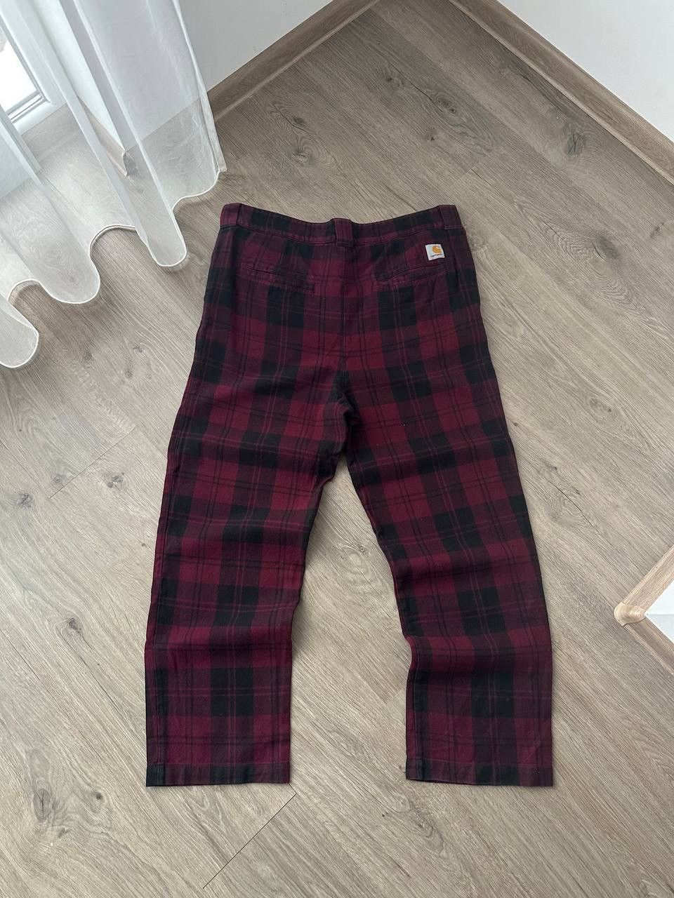 Carhartt × Carhartt Wip × Vintage Vintage Carhartt Pulford Cotton Red Cage Pants Size US 35 - 7 Thumbnail