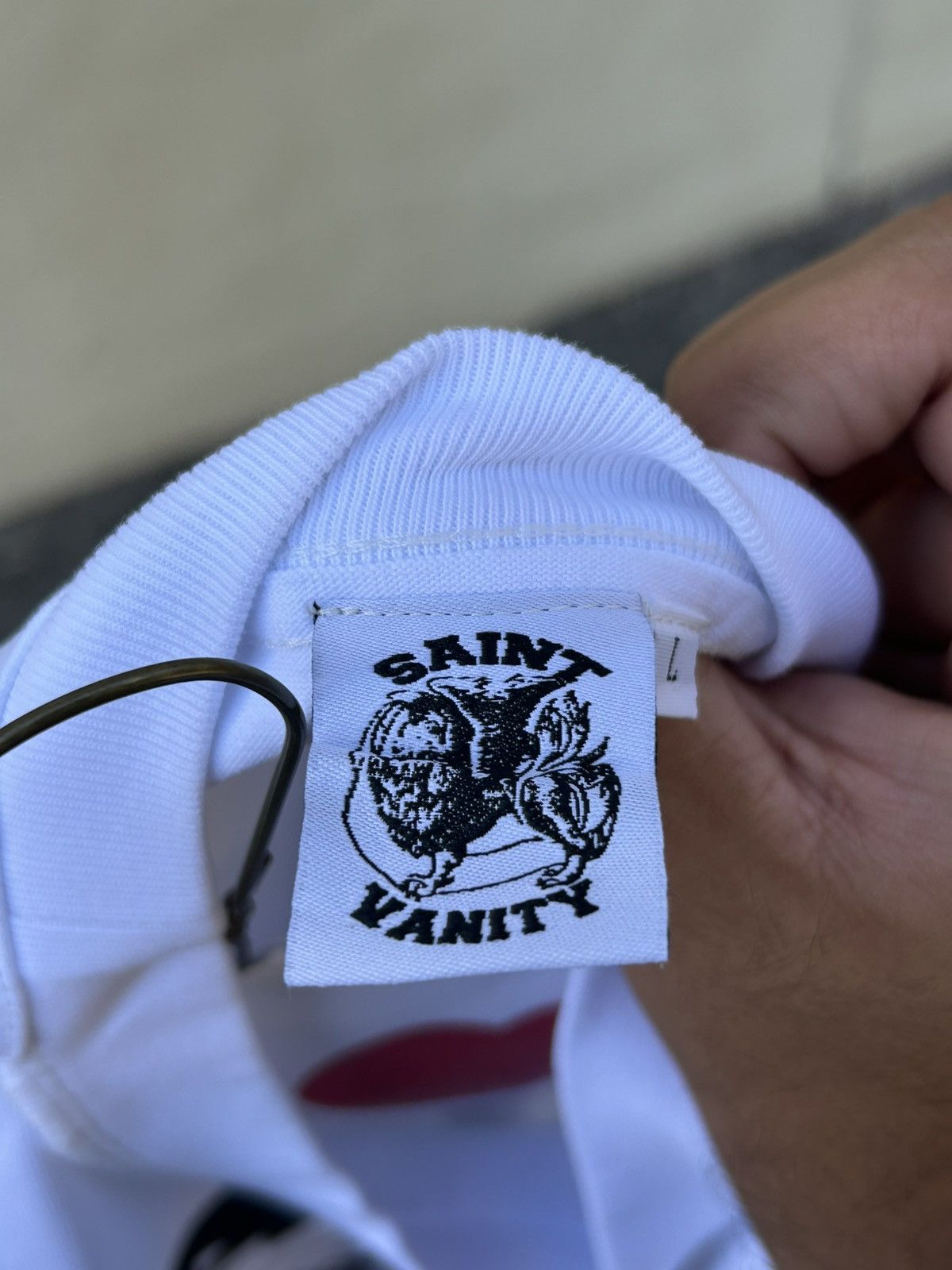 Saint Vanity Saint Vanity white griffin tee Size US L / EU 52-54 / 3 - 7 Thumbnail