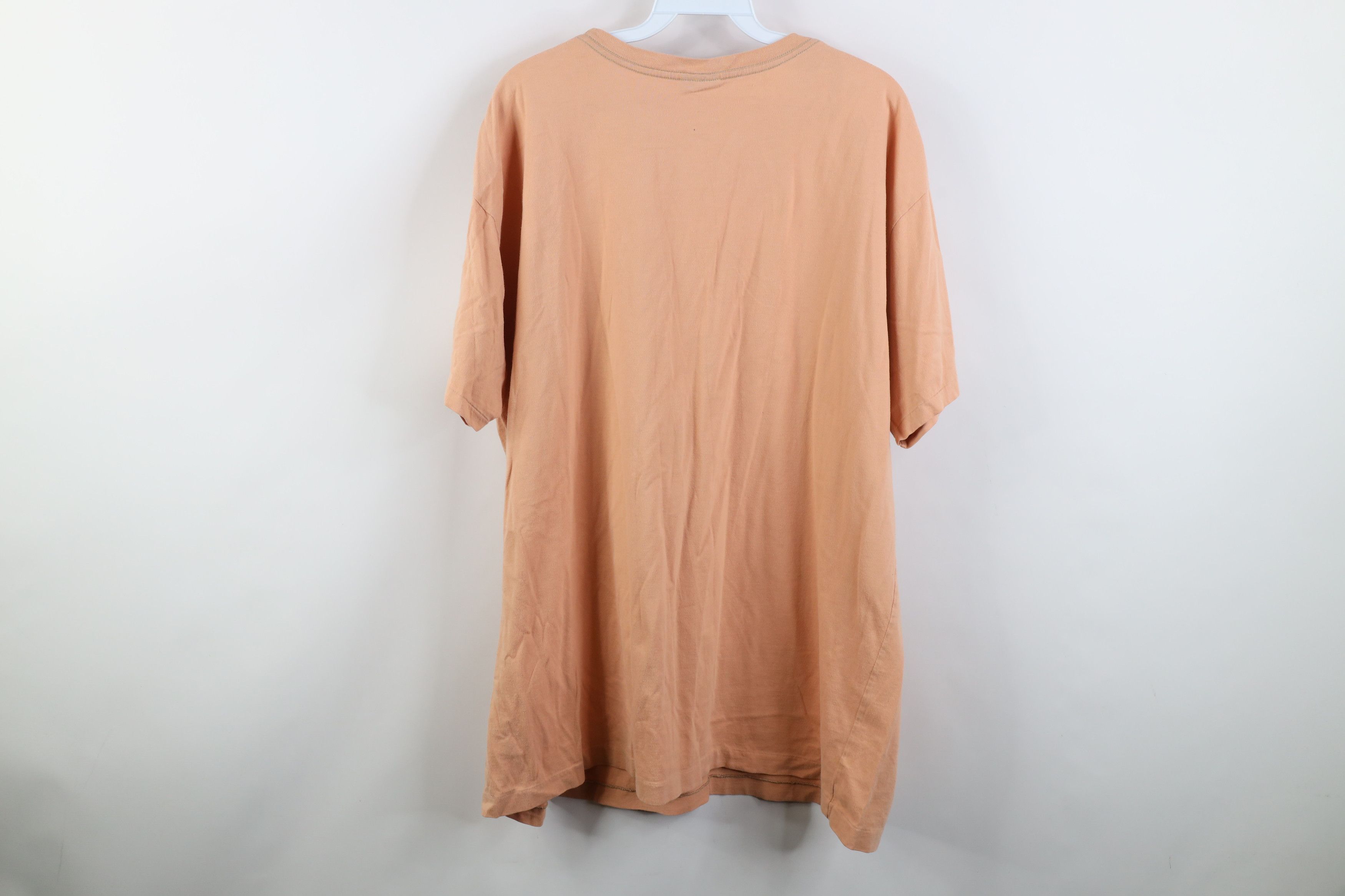 Ralph Lauren Vintage 90s Ralph Lauren Short Sleeve T-Shirt Cotton Peach Size US XL / EU 56 / 4 - 11 Thumbnail