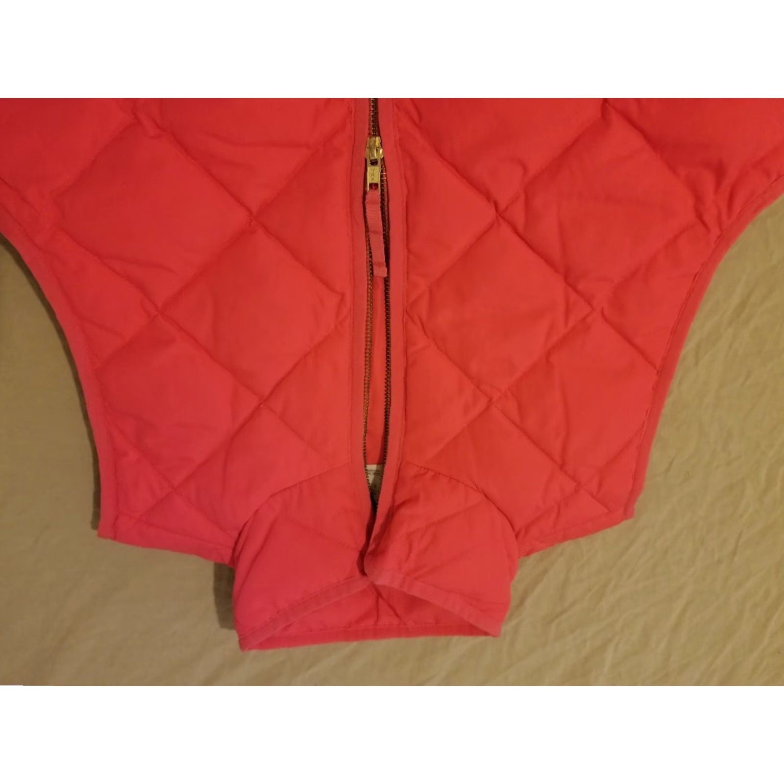J.Crew VINTAGE J.CREW Full Zip Vest Womens Orange Down Filled S Small Polyester Jacket Womens Boys Girls Mens Size S / US 4 / IT 40 - 2 Thumbnail