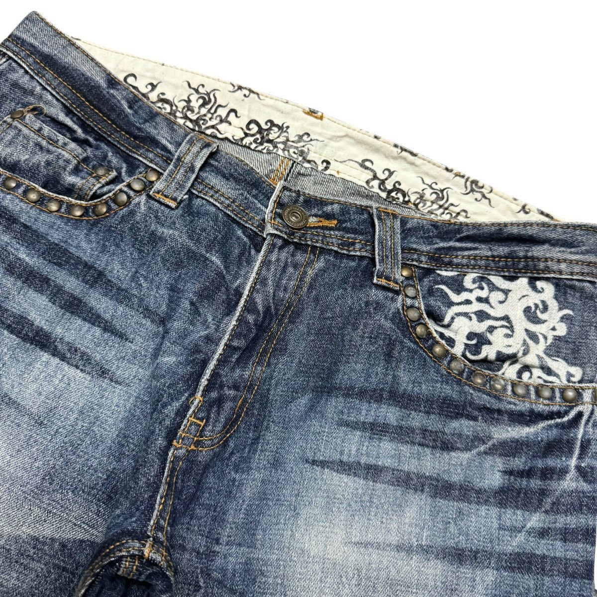 Vintage Twenty Work Japan Denim Rider Cargo Pants Size US 33 - 6 Thumbnail