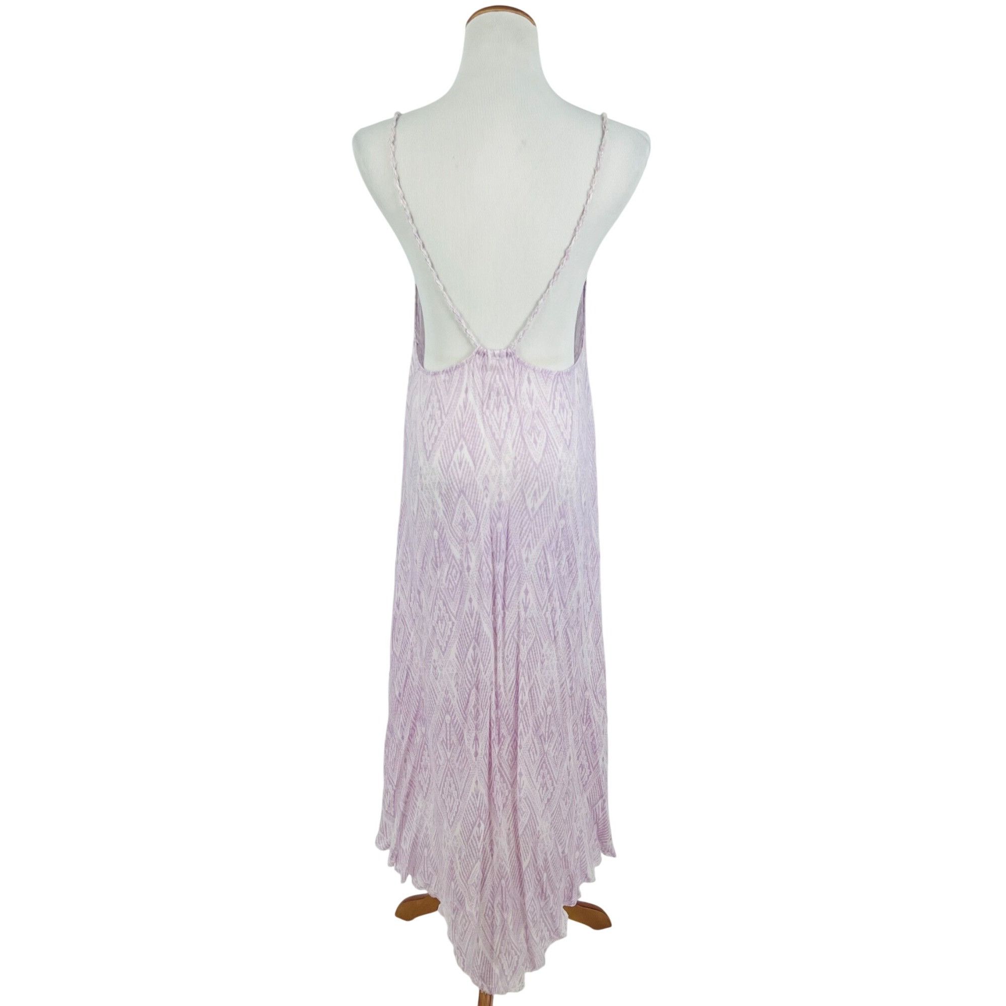 Free People Free People Lilac Flowy Asymmetrical Midi Slip Dress | Balle Size S / US 4 / IT 40 - 8 Thumbnail