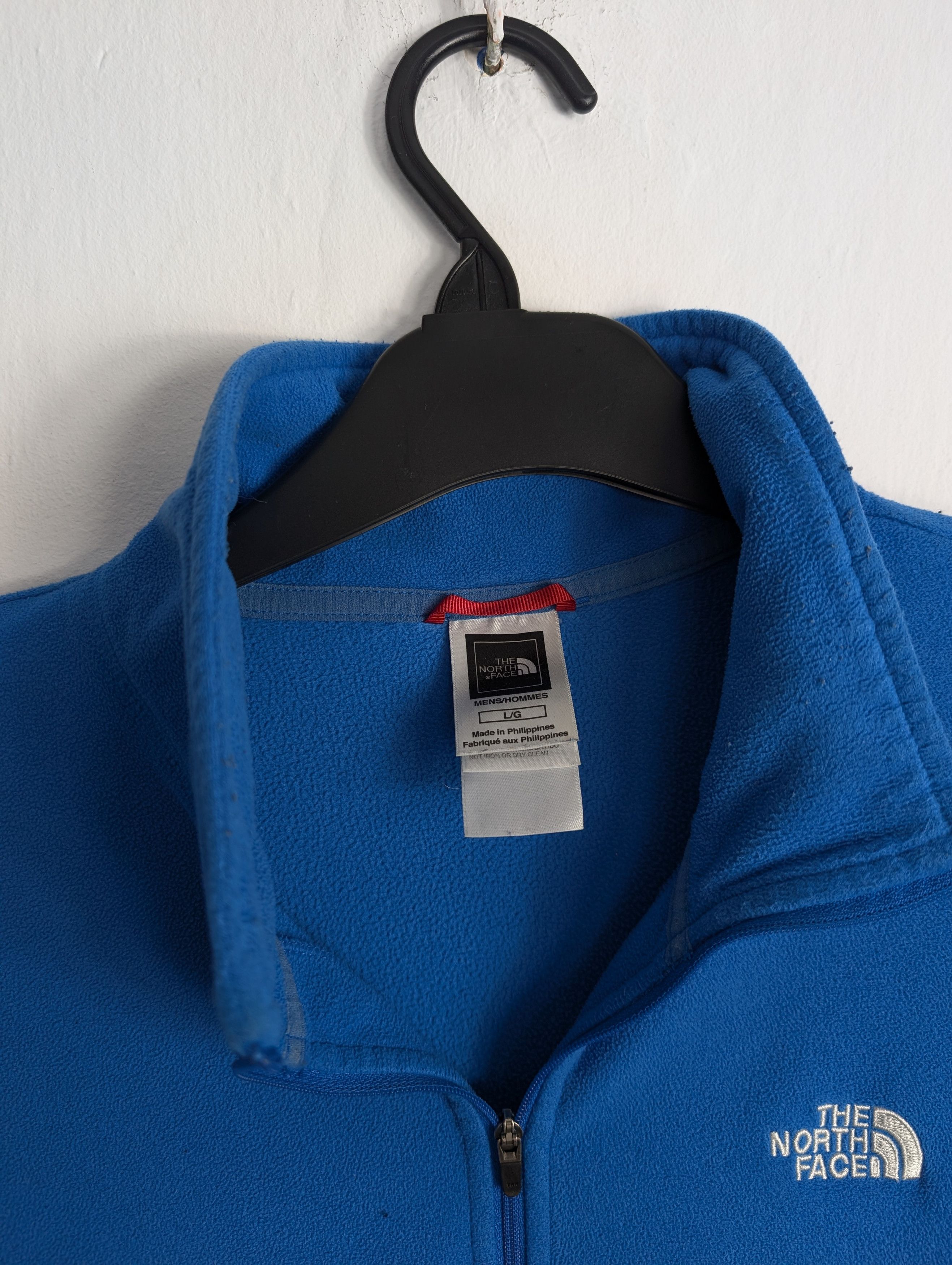 The North Face Blue Polar Zip The North Face Fleece Pullover Size US L / EU 52-54 / 3 - 3 Thumbnail