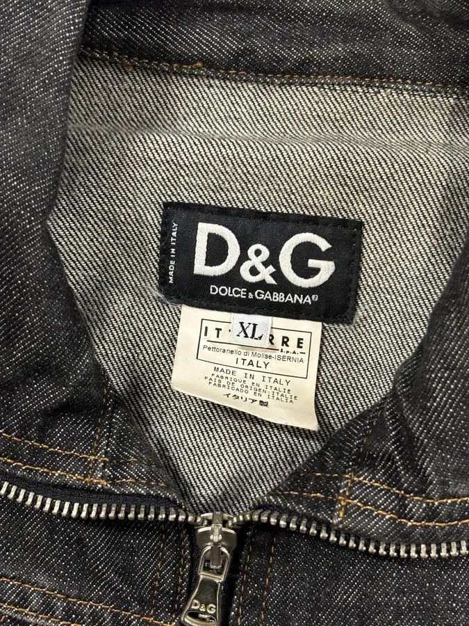 Dolce & Gabbana AW2003 Dolce & Gabbana Black Denim Multi-Zip Jacket and Jeans Set Size M / US 6-8 / IT 42-44 - 16 Thumbnail