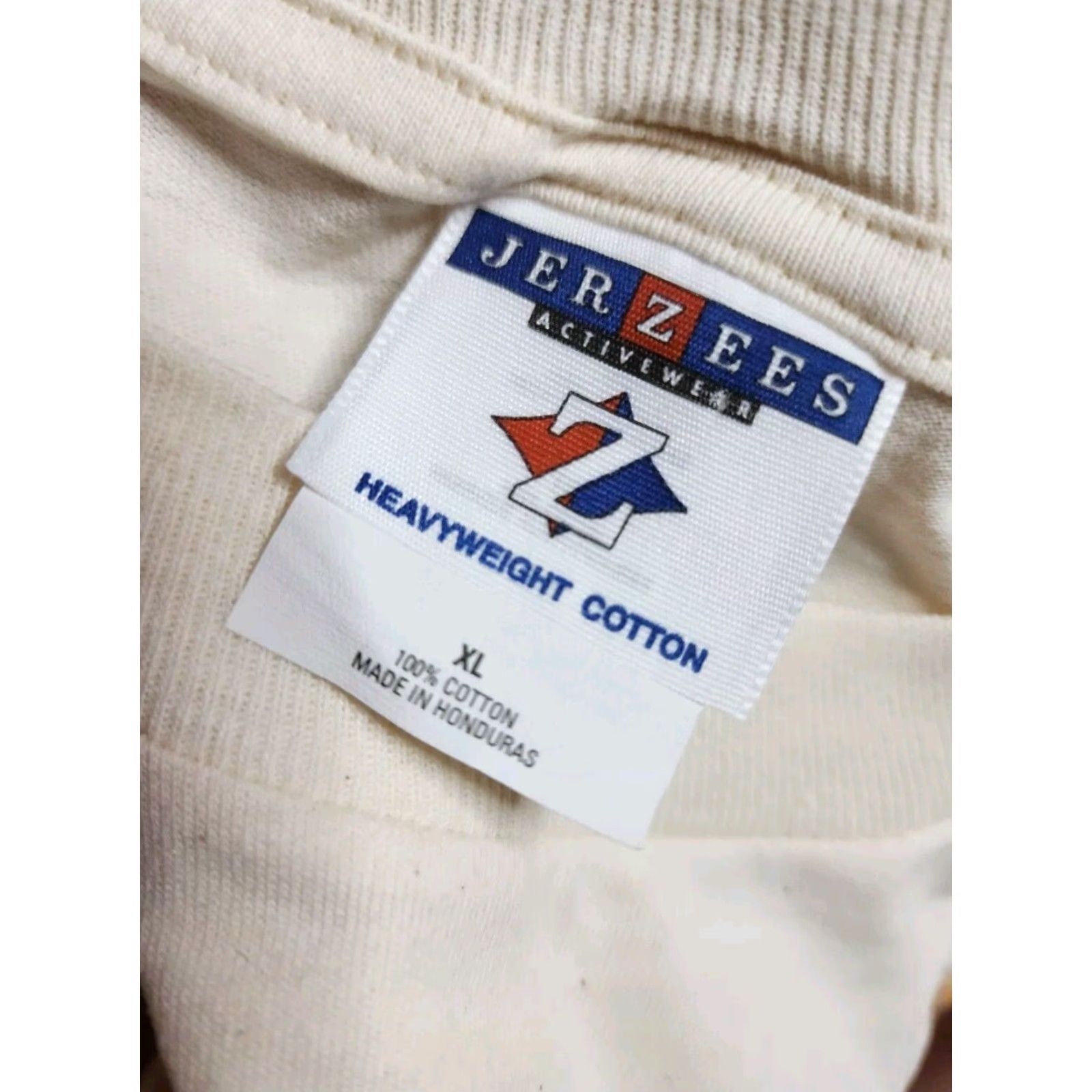 Jerzees VINTAGE 90s Sunflower Floral Glitter T Shirt Beige XL Unisex Adults Jerzees Crew Neck Short Sleeve 100% Cotton Blend Mens Womens Adults Size US XL / EU 56 / 4 - 5 Thumbnail