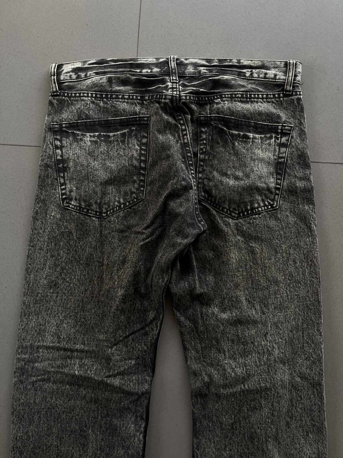 Isamu Katayama Backlash JAPANESE SORRIDERE WASHING FADED PATTERNS DENIM JEANS PANTS Size US 34 / EU 50 - 4 Thumbnail