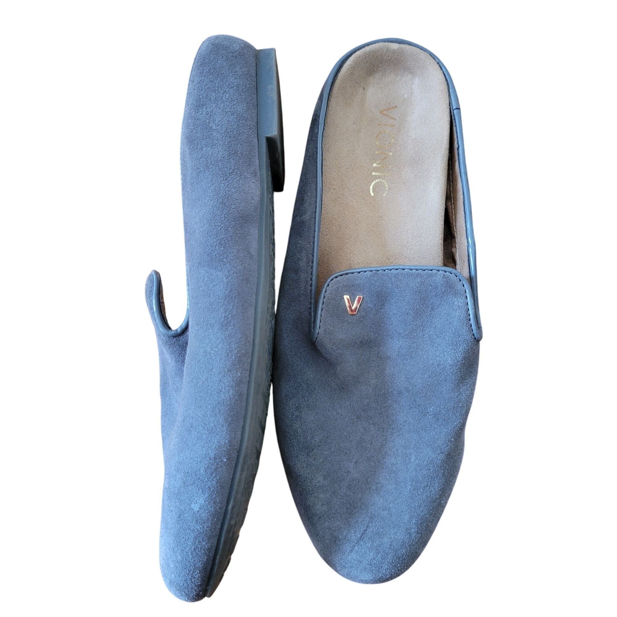 Vionic Vionic Leather Suede Gray Loafers 6 Slip On Comfort CARNEGIE Size US 6 / IT 36 - 1 Thumbnail