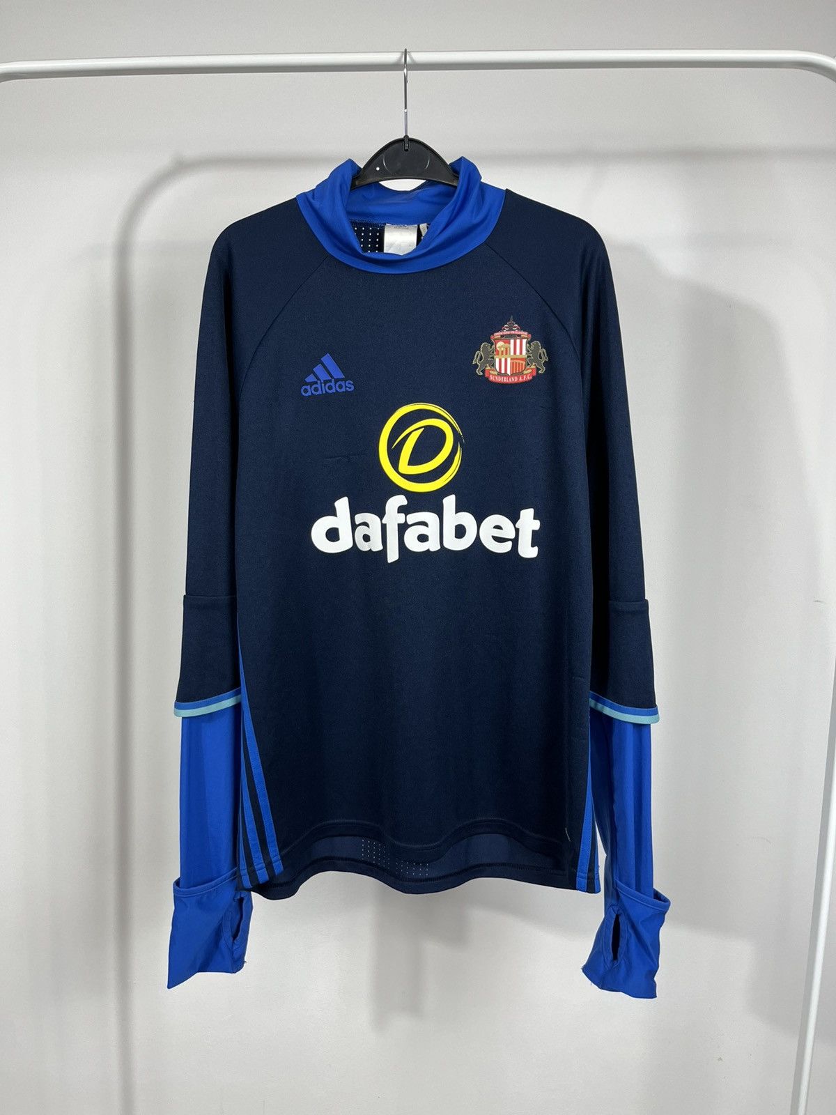 Adidas Adidas Sunderland AFC Training Top Pullover Blue Size L Size US L / EU 52-54 / 3 - 1 Thumbnail