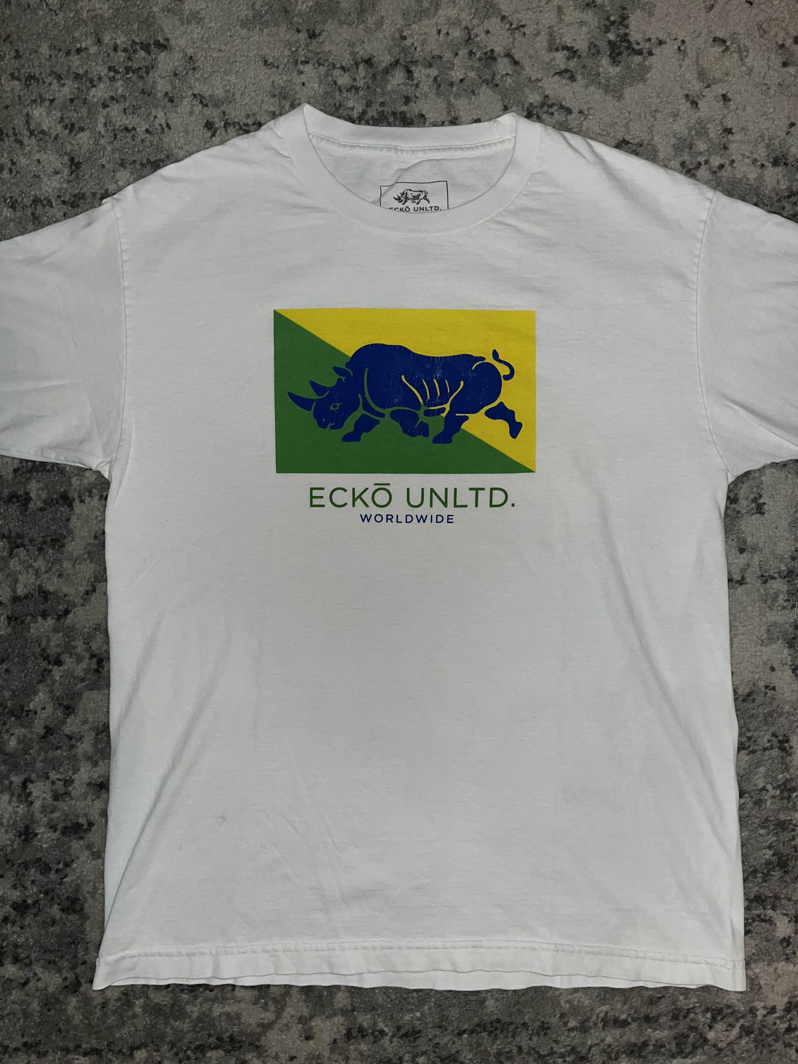 Ecko Unltd. Y2K Ecko Unltd. Worldwide Brazil Flag Shirt Size US L / EU 52-54 / 3 - 3 Thumbnail