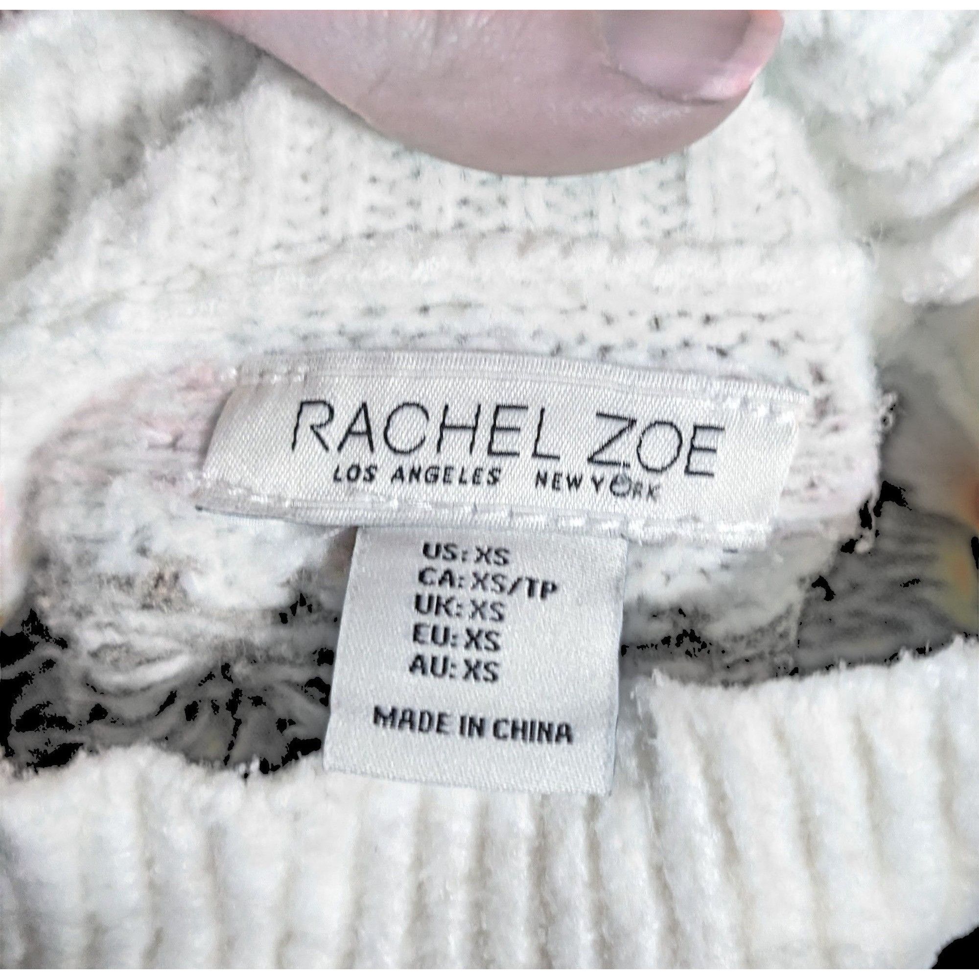 Rachel Zoe Rachel Zoe Retro White Pink And Tan Pullover Sweater Size XS Size XS / US 0-2 / IT 36-38 - 4 Thumbnail