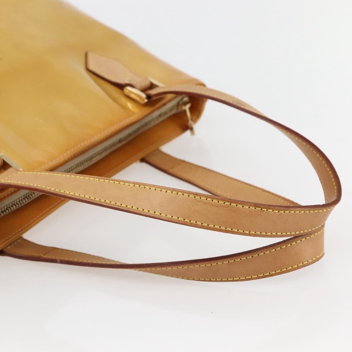 Louis Vuitton LOUIS VUITTON Monogram Vernis Houston Hand Bag Beige M91004 Size ONE SIZE - 7 Thumbnail