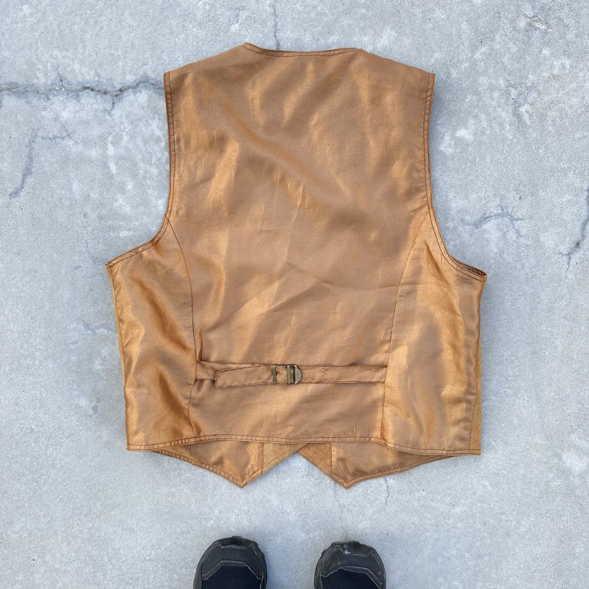 Japanese Brand × Leather Vintage Vest Leather Old Money Frontier Cowboy Style Size US L / EU 52-54 / 3 - 2 Thumbnail