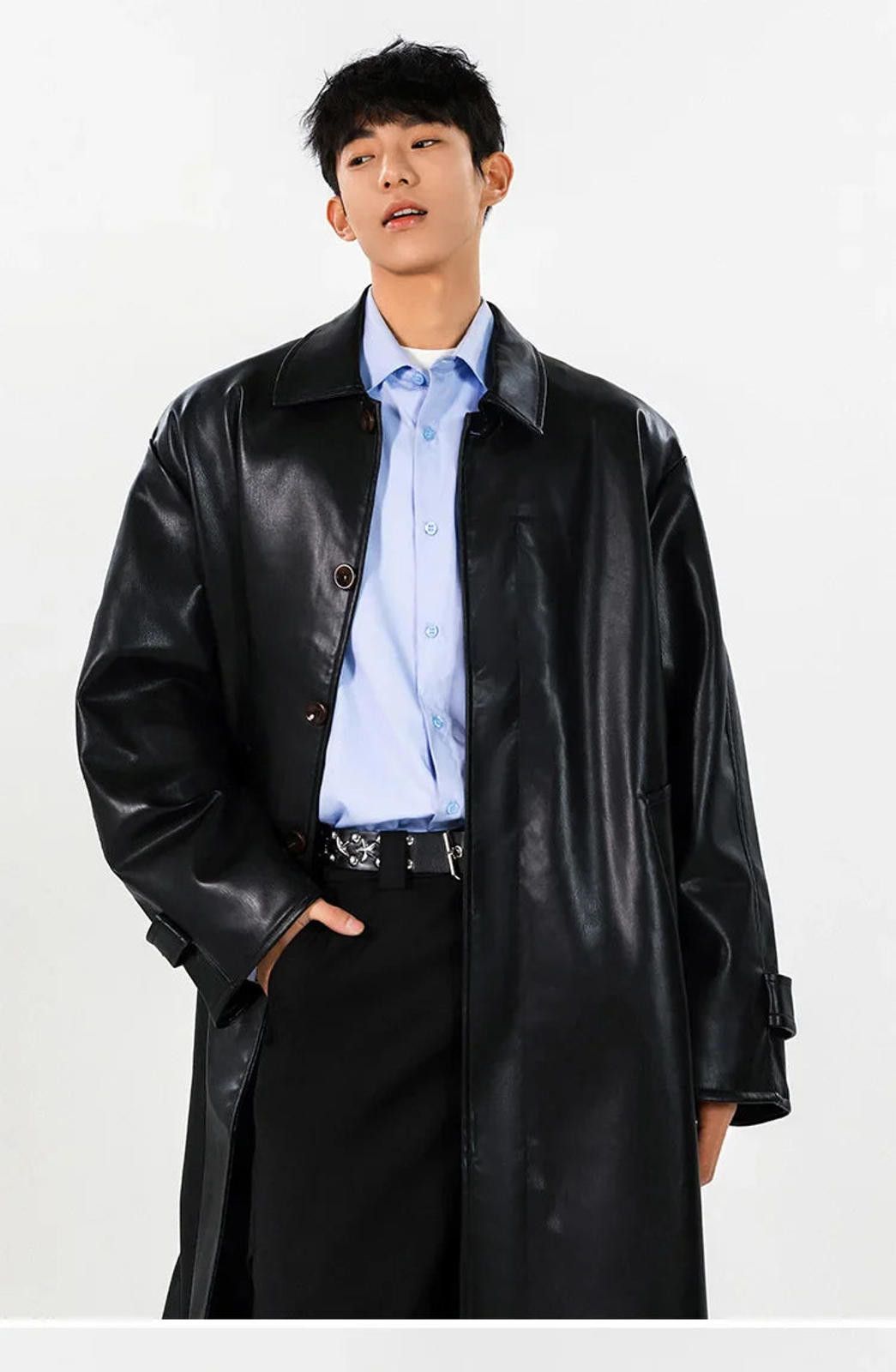 Other Faux Leather Trench Coat Size US M / EU 48-50 / 2 - 7 Thumbnail