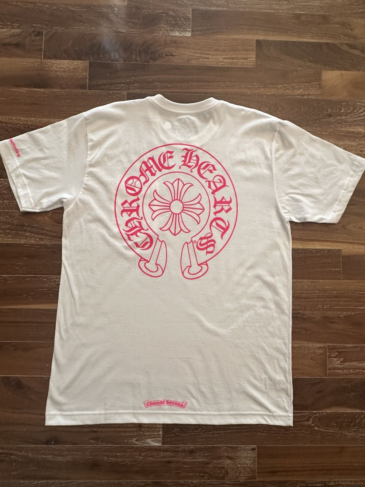 Chrome Hearts Pink Horseshoe Tee Shirt