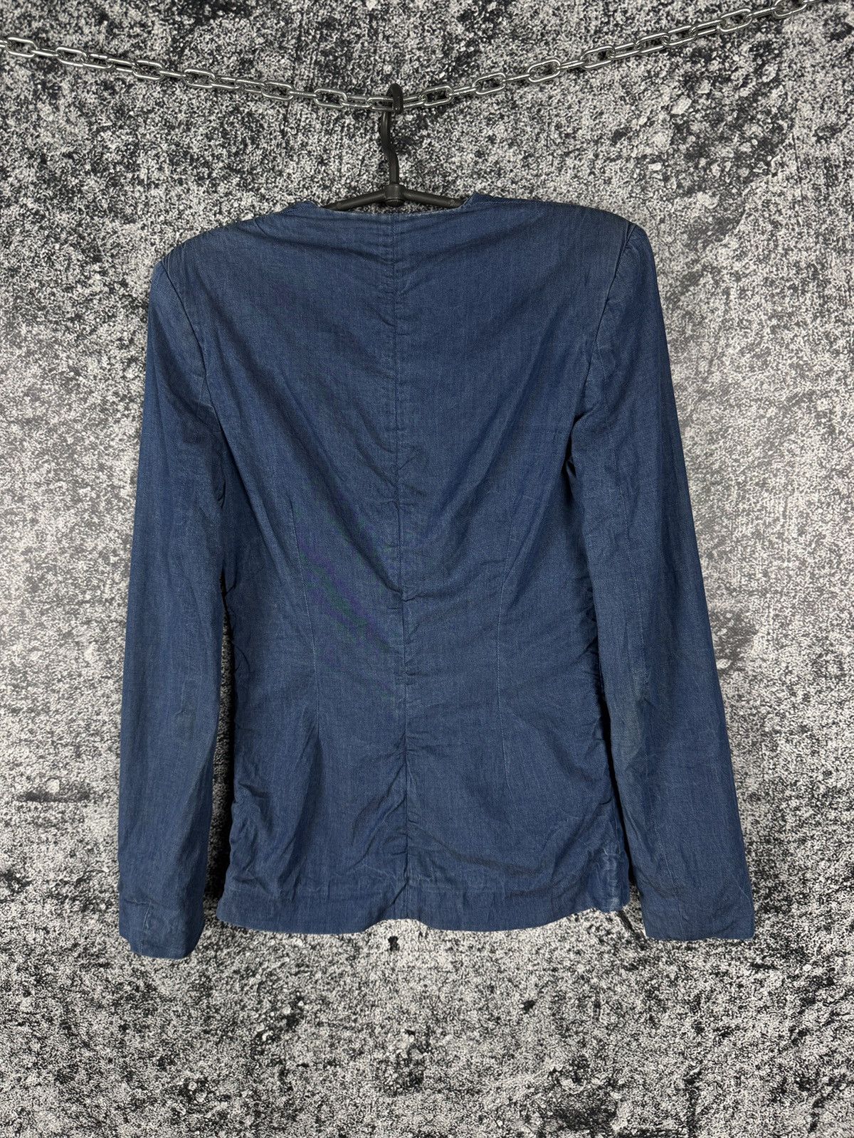 Acne Studios Women’s Acne Blazer Biggest Indigo Navy Blue Jacket Size 34 Size XXS / US 00 / IT 34 - 8 Thumbnail