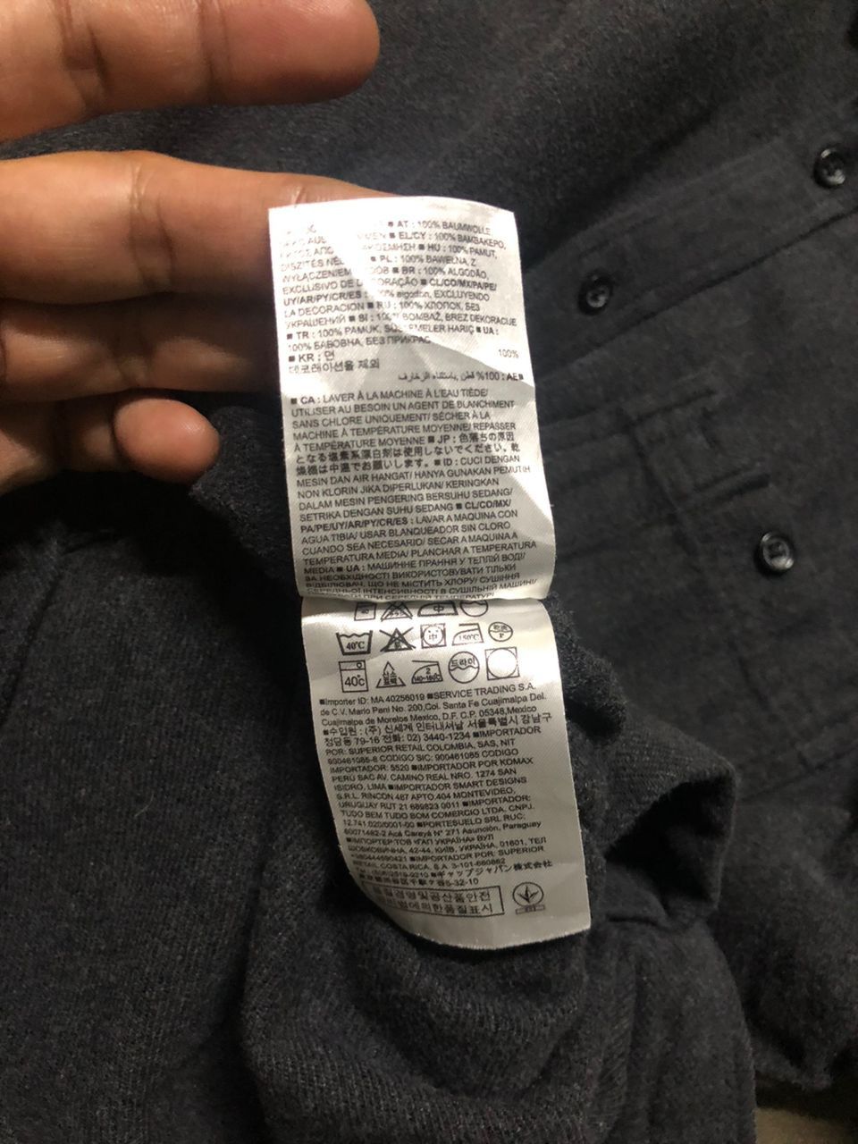 Gap Gap Long Sleeve Shirt Button Down Dark Grey Size US S / EU 44-46 / 1 - 14 Thumbnail