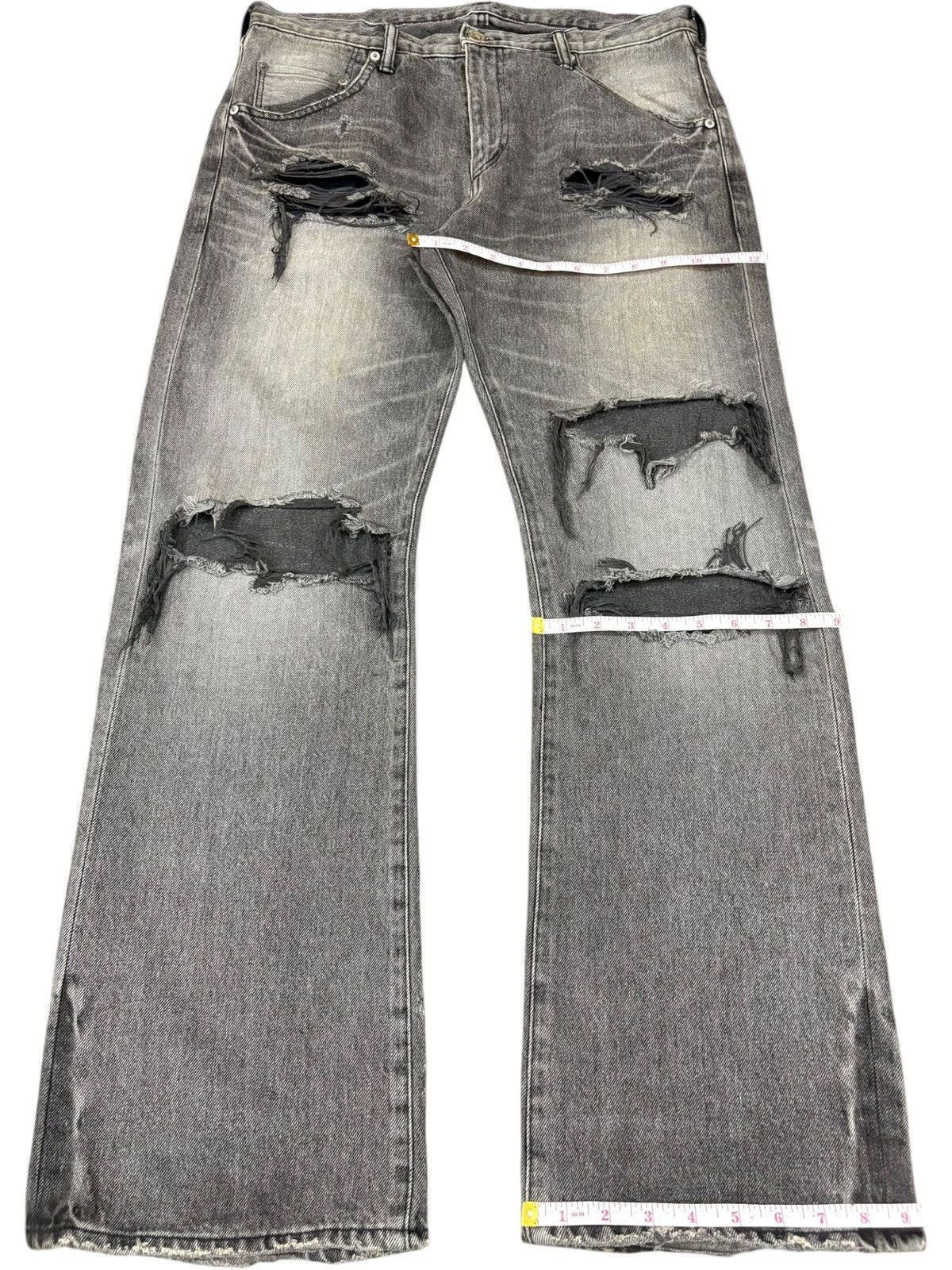 Japanese Brand Vintage Japanese Brand Rusty Wash Distressed Flare Jeans Size US 34 / EU 50 - 15 Thumbnail