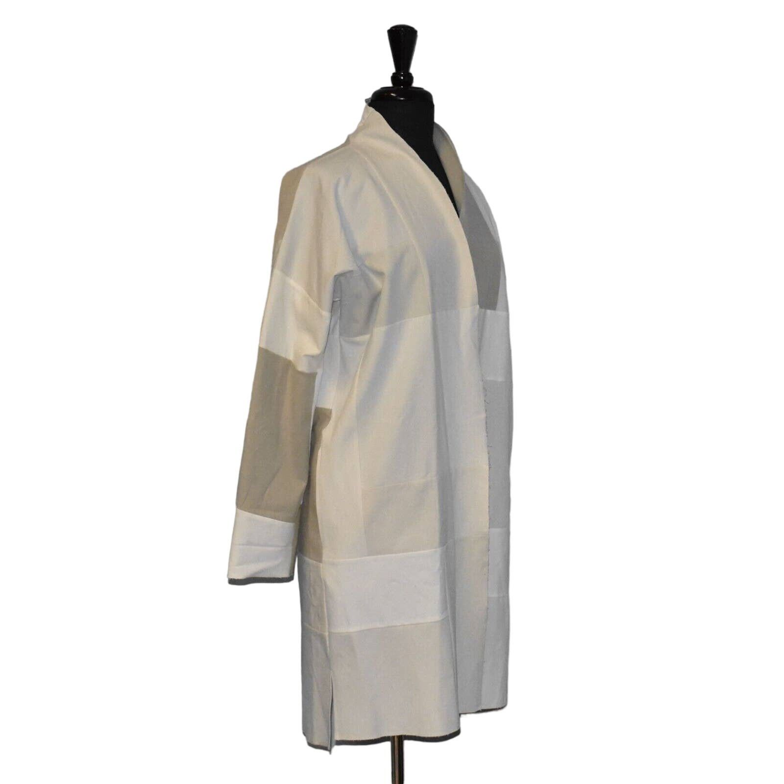 Eileen Fisher NWT EILEEN FISHER Resewn Cotton Blend Kimono Coat Sz XS $278 Size XS / US 0-2 / IT 36-38 - 3 Thumbnail