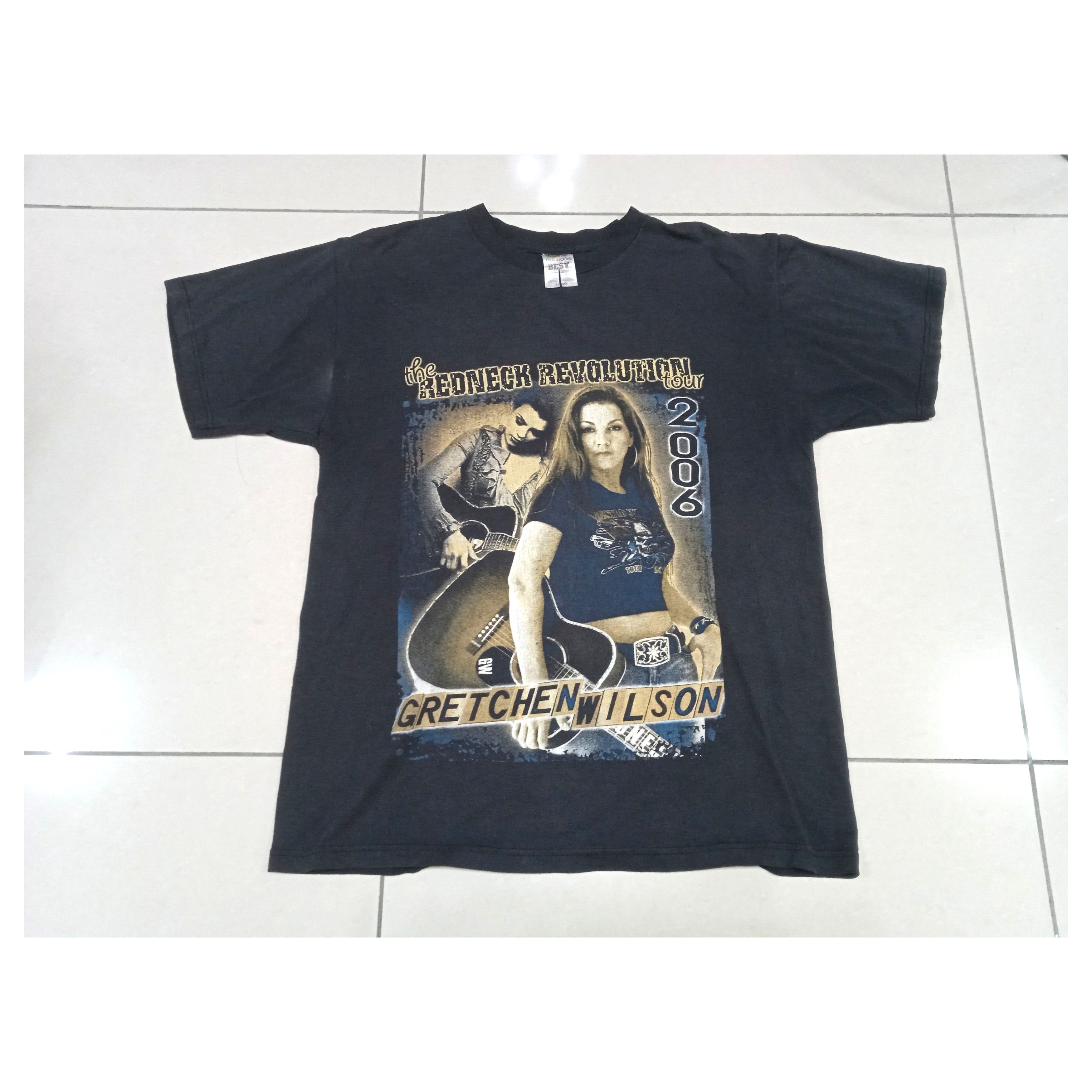 image of Band Tees x Vintage Gretchen Wilson Redneck Revolution 2006 T-Shirt in Black, Men's (Size Large)