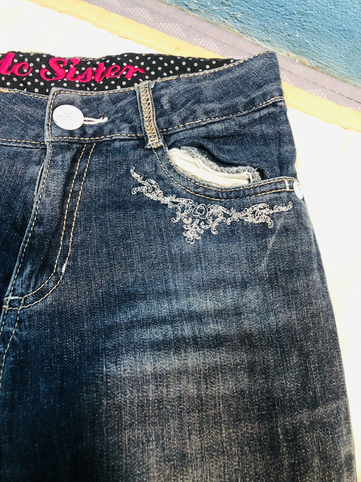 Japanese Brand Mischief Distressed Jeans (2) Size 25" / US 0 / IT 36 - 6 Thumbnail