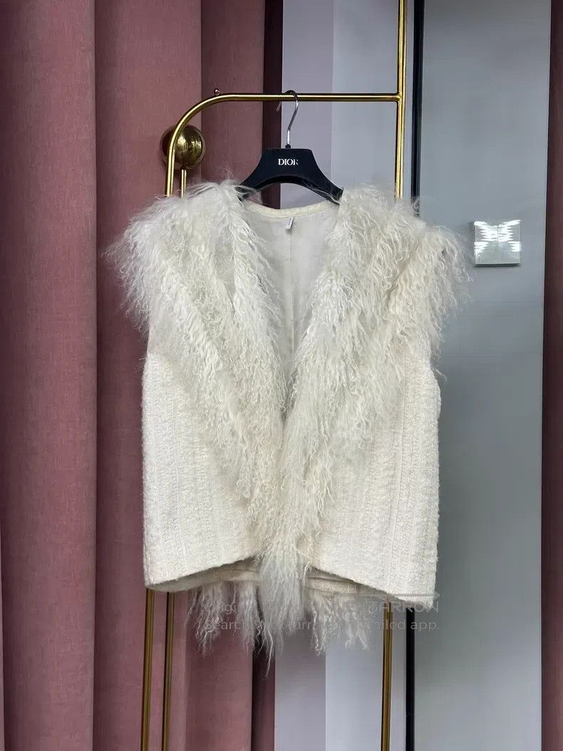 Helmut Lang Furry Vest Jacket