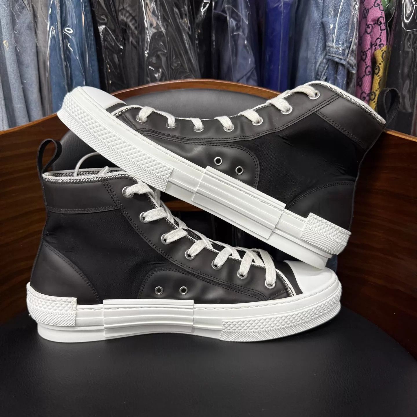 Dior Dior B23 Black/White 42.5 EU Worn Once Size US 9.5 / EU 42-43 - 8 Thumbnail